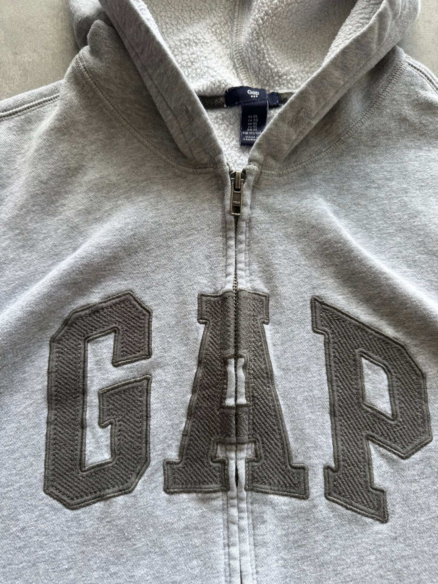 Vintage Gap Zip Up Hoodie - XL