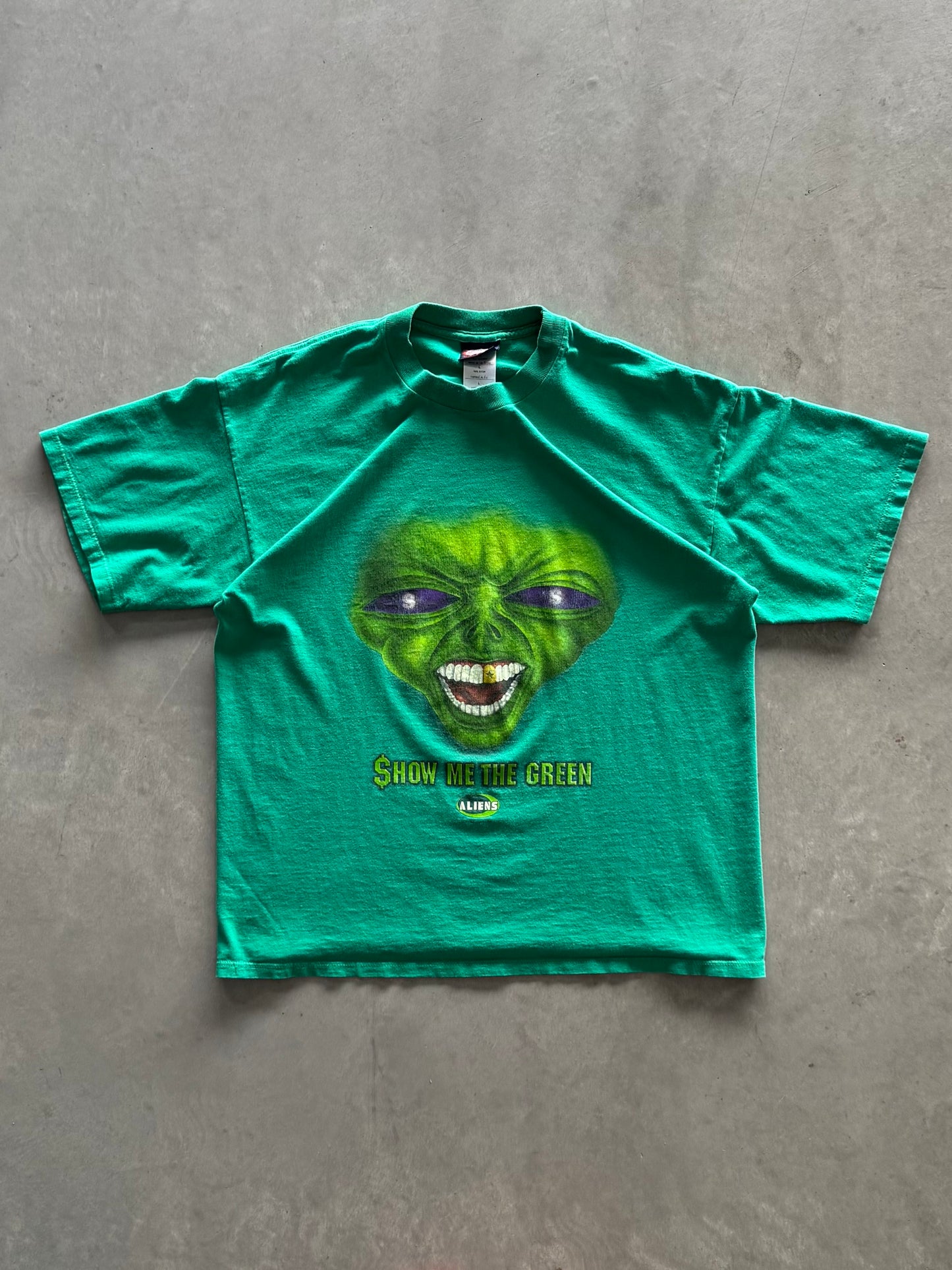 Vintage Alien Graphic Tee - L