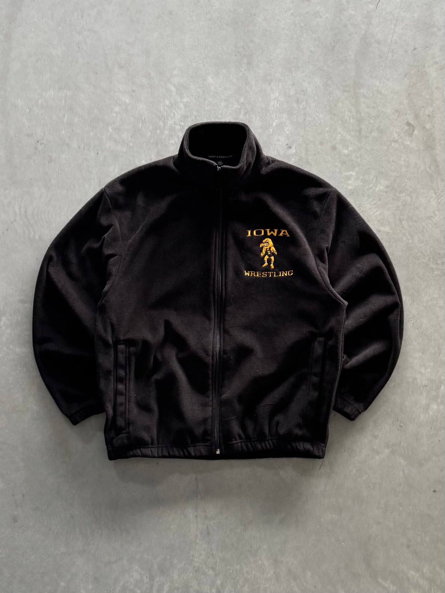 Vintage Iowa Hawkeyes Wrestling Fleece Zip Up - XS