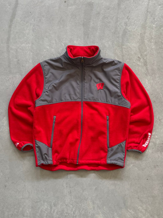 Vintage Wisconsin Badger Fleece Jacket - L