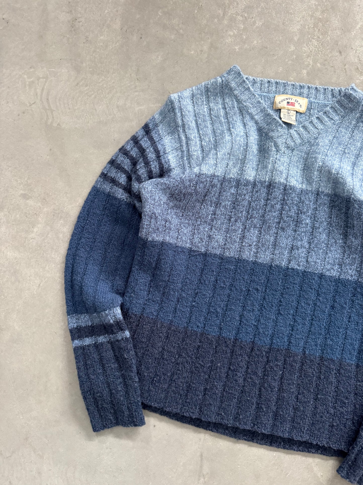 Vintage Striped Women’s Sweater - L