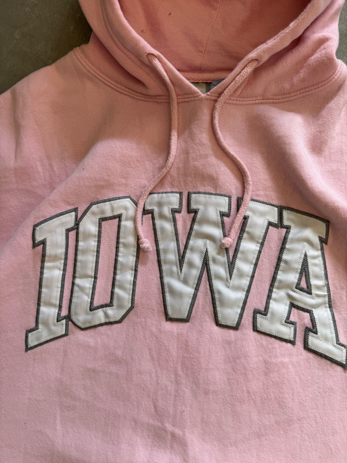 Vintage Pink Iowa Hoodie - XL