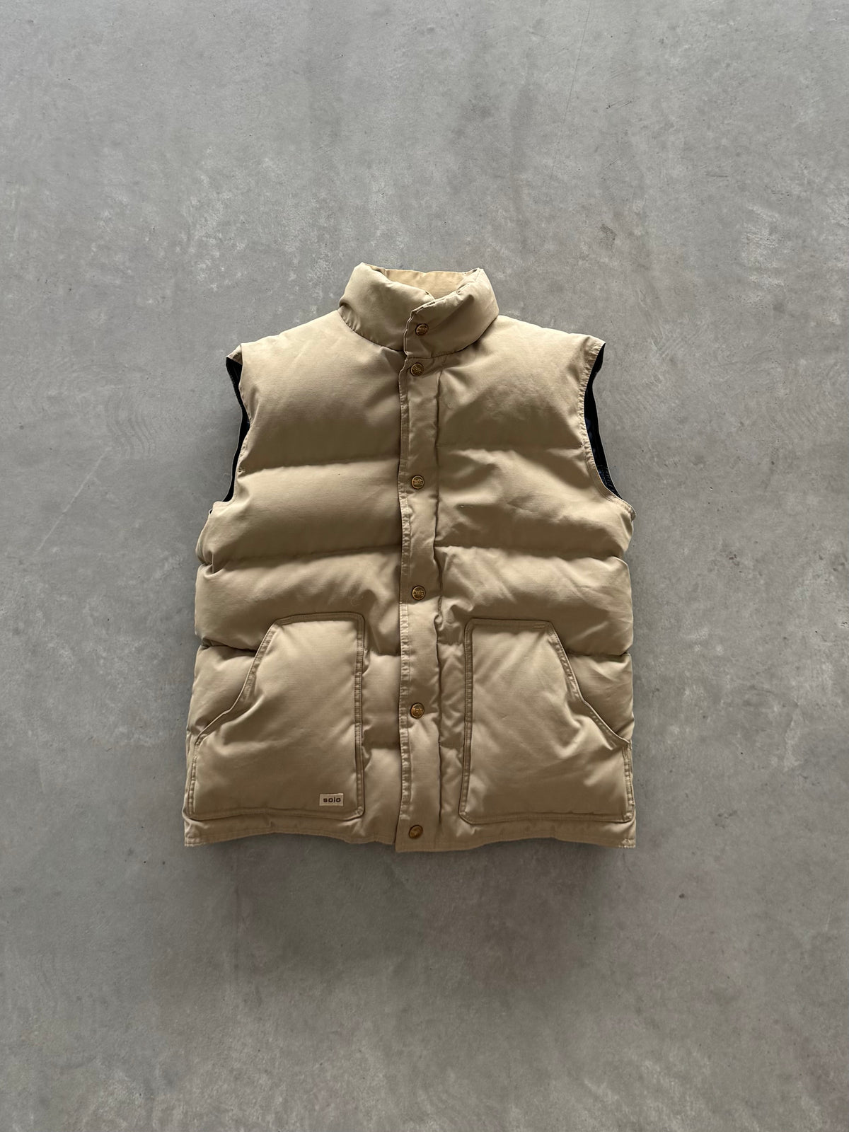 Vintage Puffer Vest Cinchable Waist - M