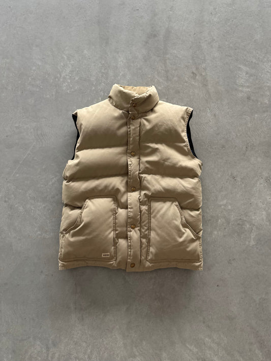 Vintage Puffer Vest Cinchable Waist - M