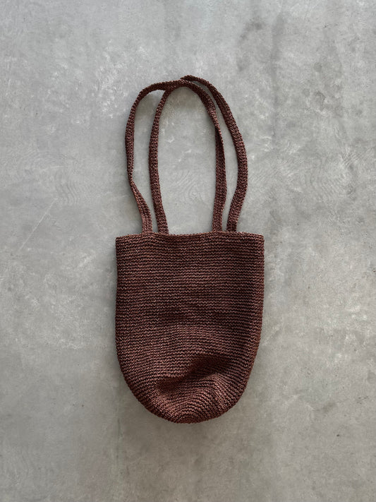 Vintage Raffia Woven Bag