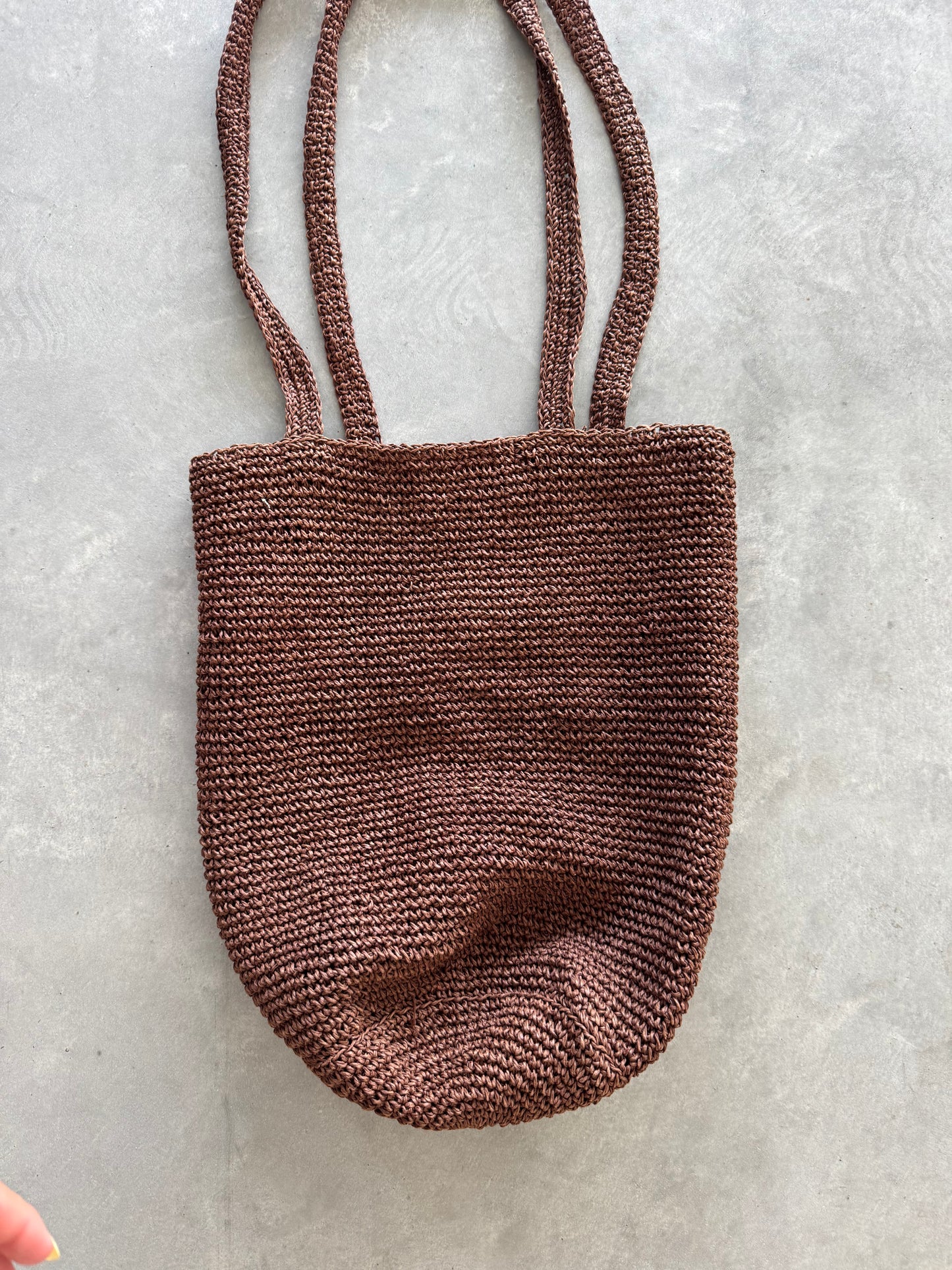 Vintage Raffia Woven Bag