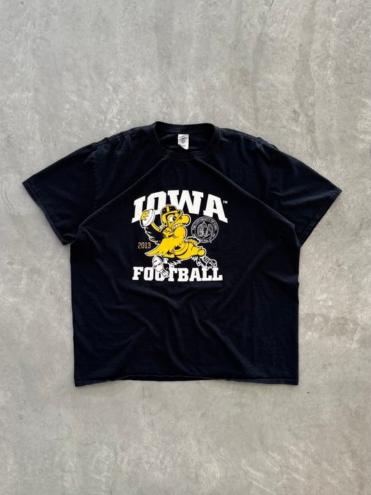 Vintage Iowa Hawkeyes Football Tee - XXL