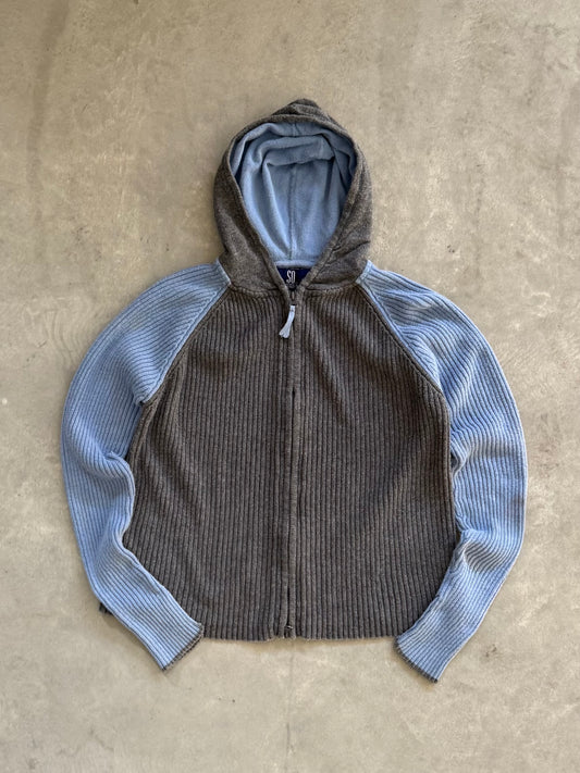 Vintage Women’s Knit Zip Up Hoodie - L