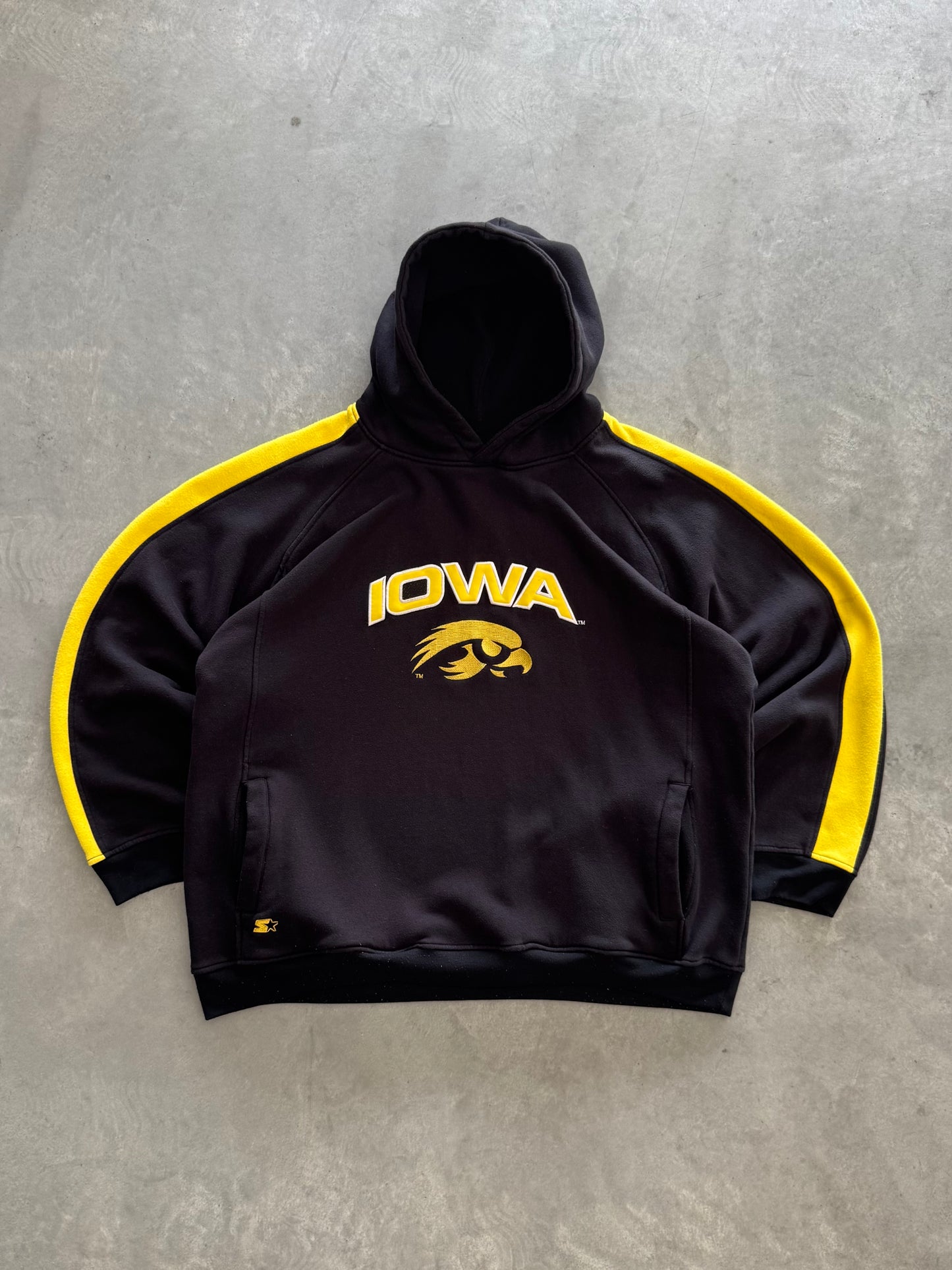 Vintage Starter Iowa Hawkeyes Hoodie - XXL