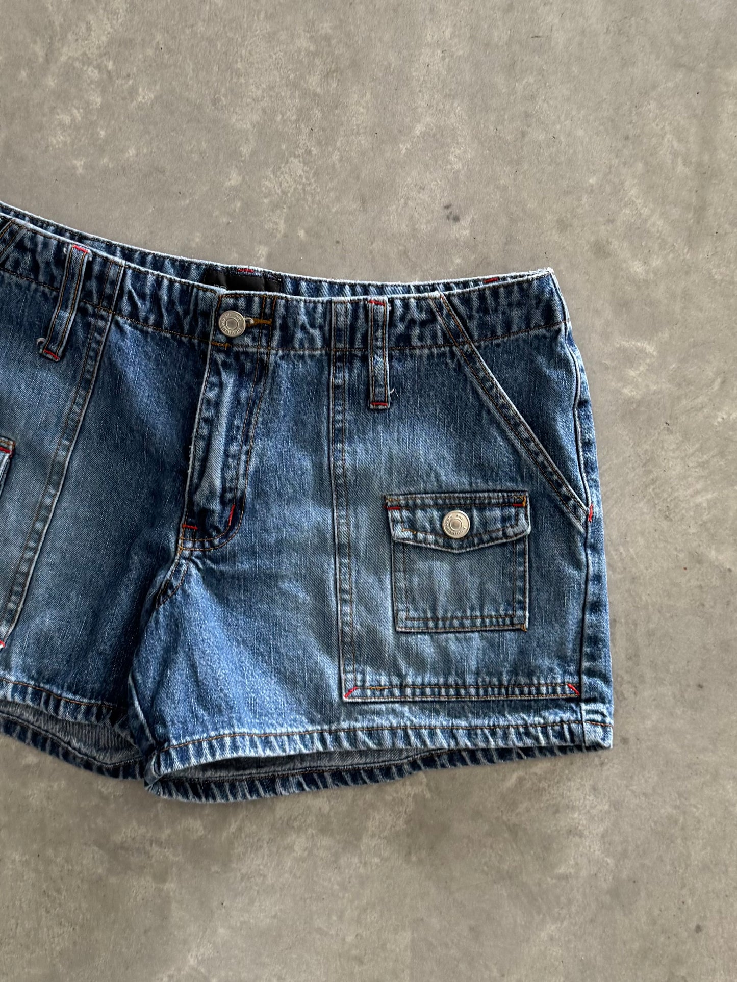 Vintage Denim Mini Shorts - 30x3.5