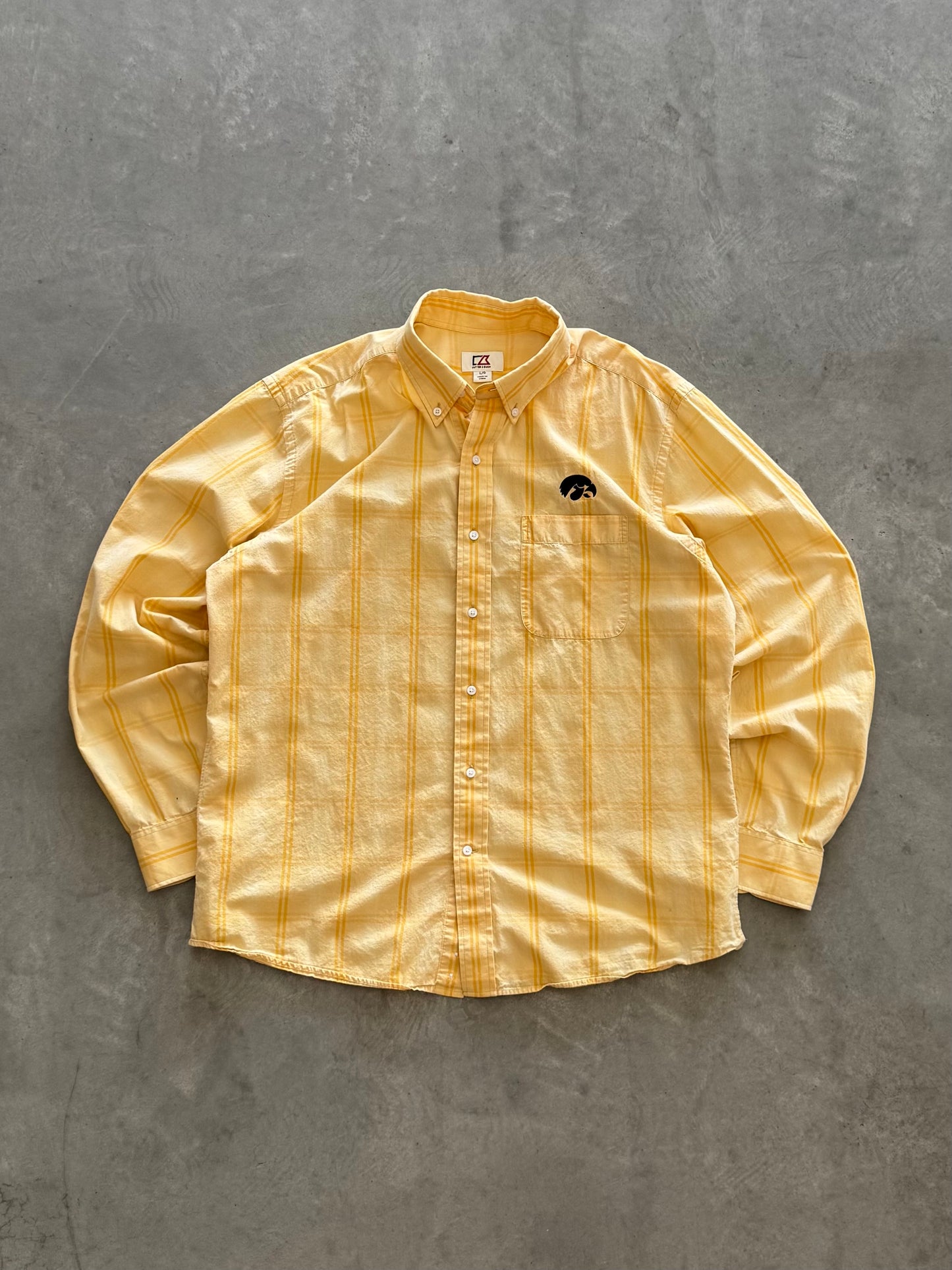 Vintage Iowa Hawkeyes Button Up - L