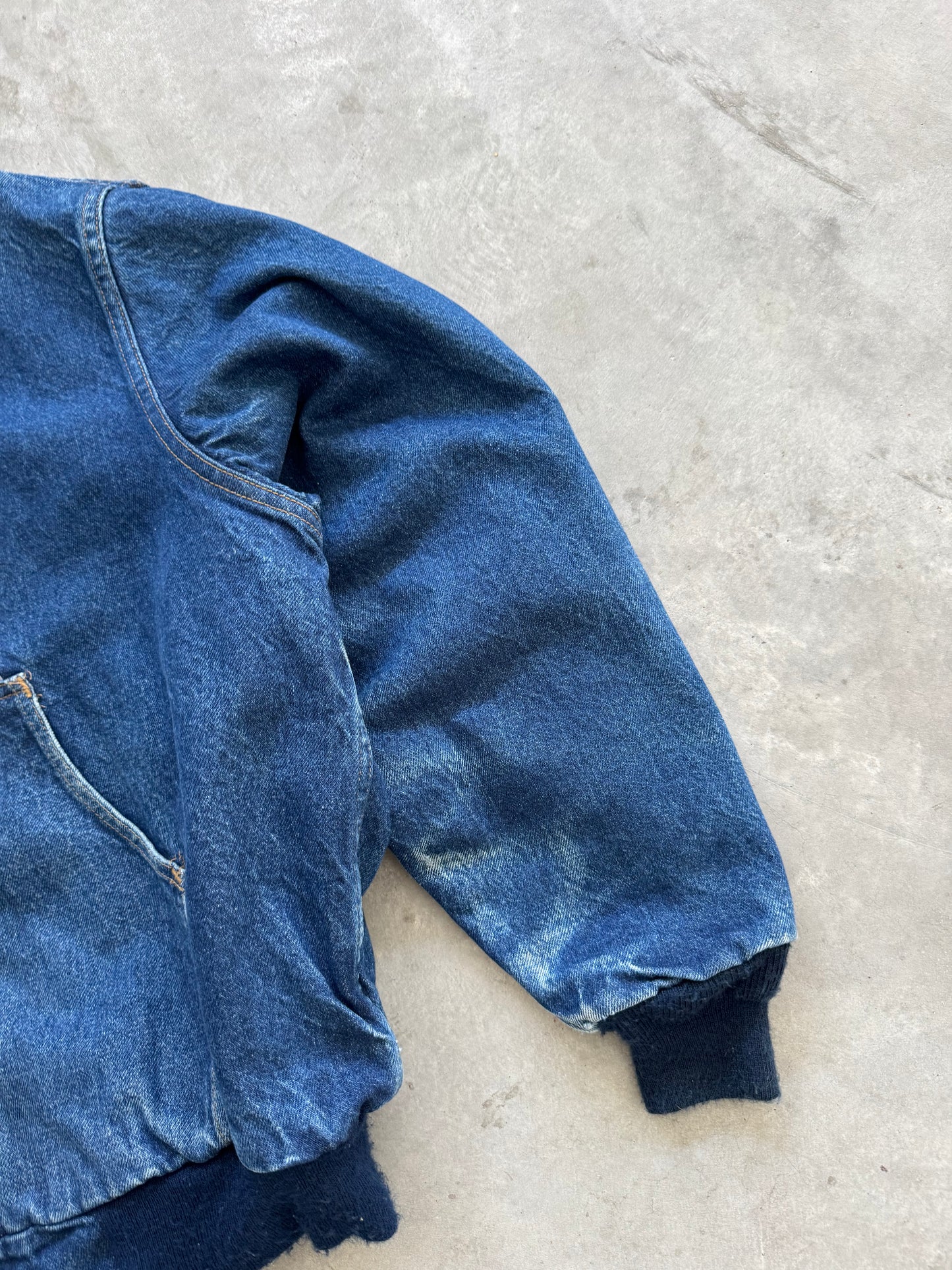 Vintage Carhartt Denim Flannel Lined Coat - XL