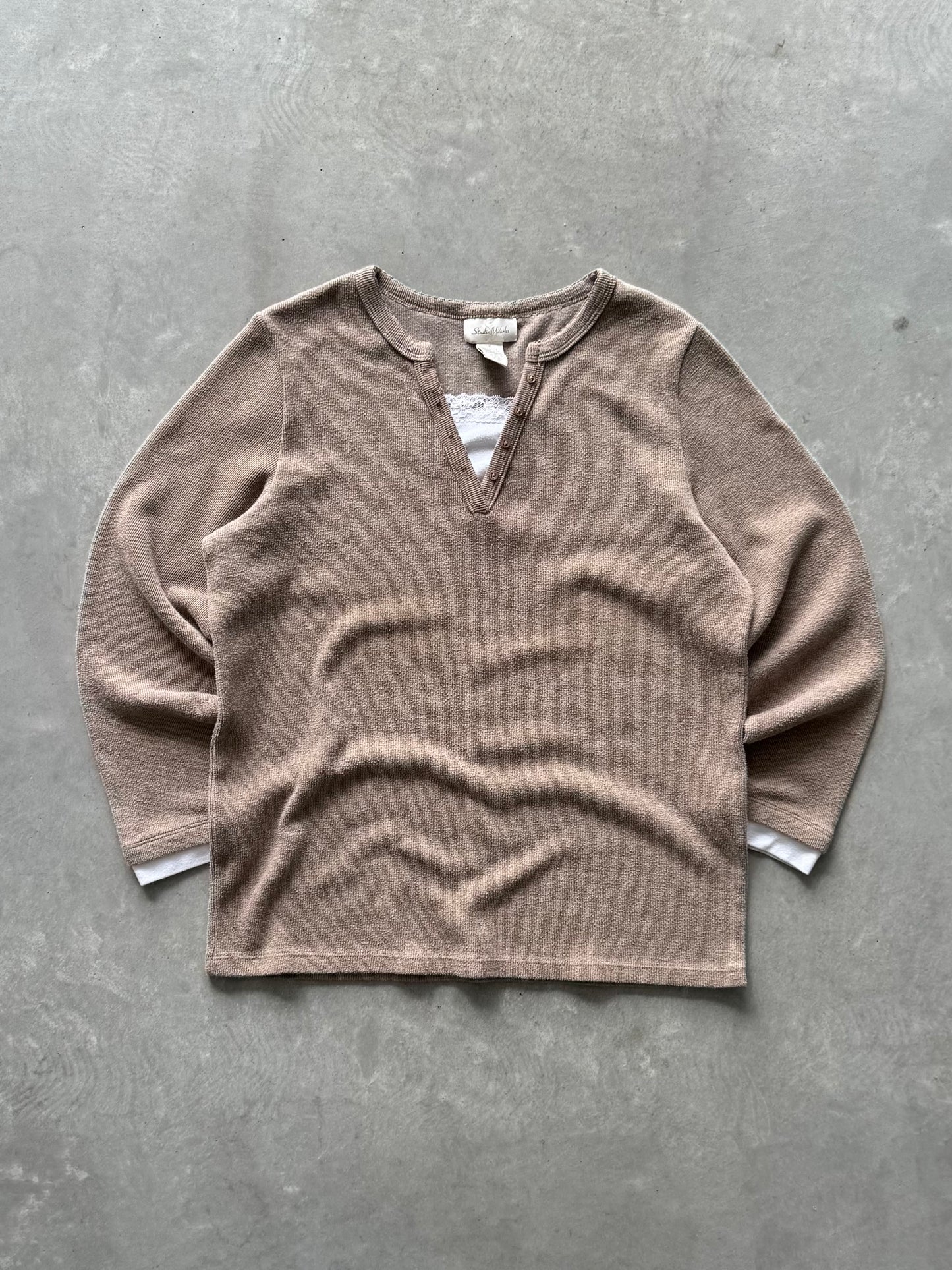 Vintage Layered Womens Longsleeve - XL