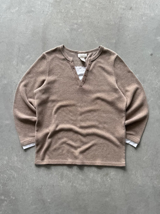 Vintage Layered Womens Longsleeve - XL