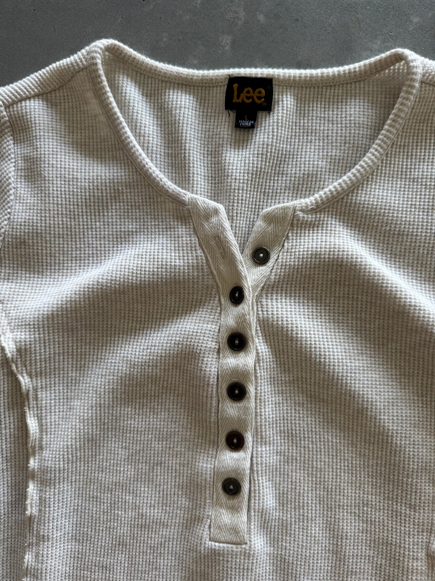 Vintage Women’s Lee Waffle Knit - L