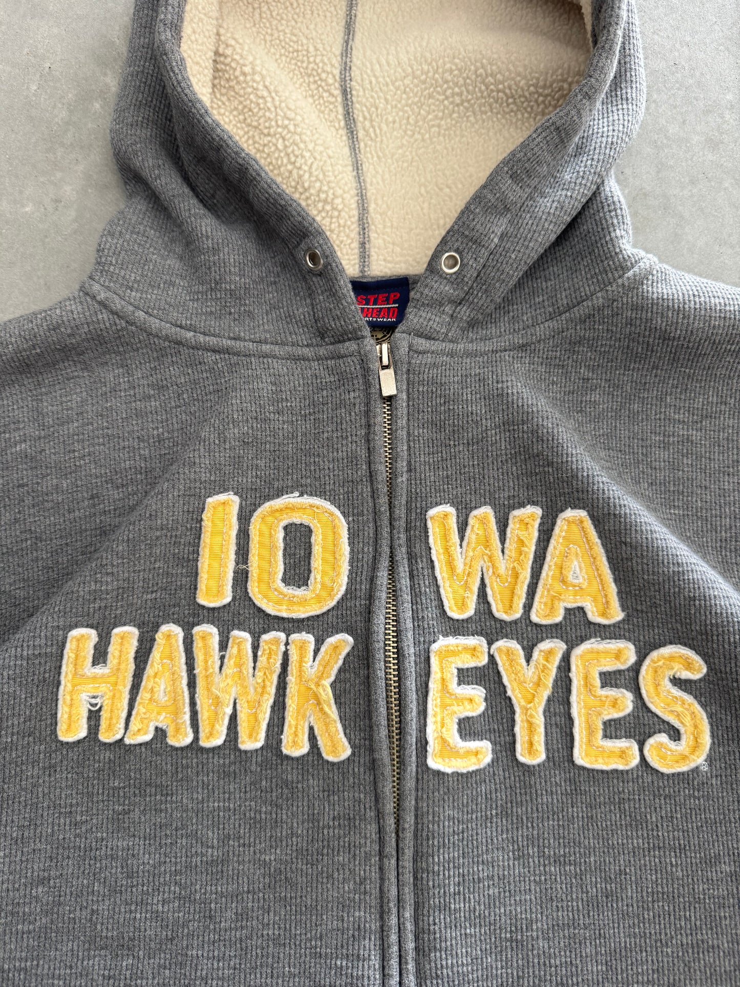Vintage Iowa Hawkeyes Zip Up Hoodie - XL