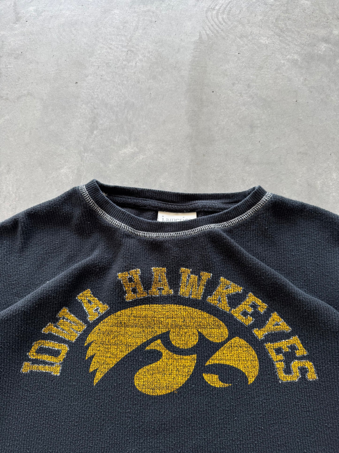 Vintage Iowa Hawkeyes Waffle Knit - M