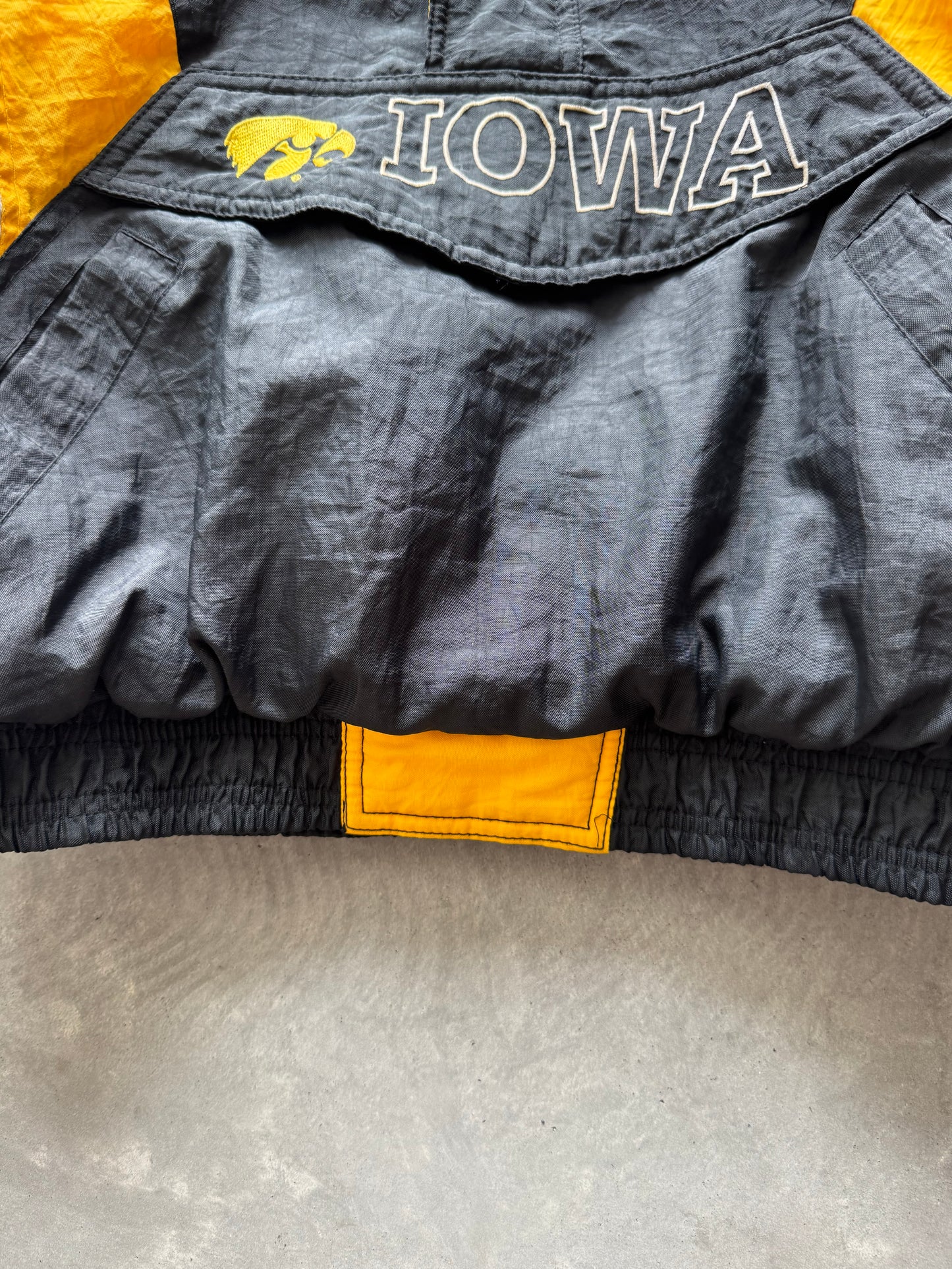 Vintage 90s Iowa Hawkeyes Starter Coat - S