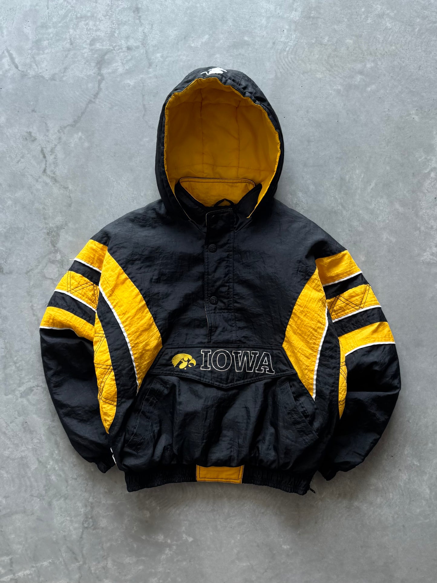 Vintage 90s Iowa Hawkeyes Starter Coat - S