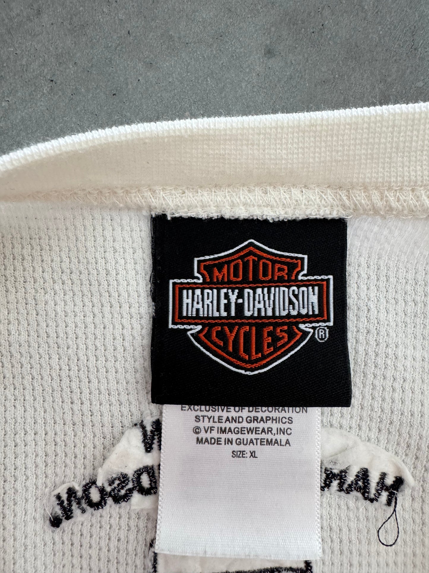 Harley Davidson Waffle Knit Long Sleeve - XL