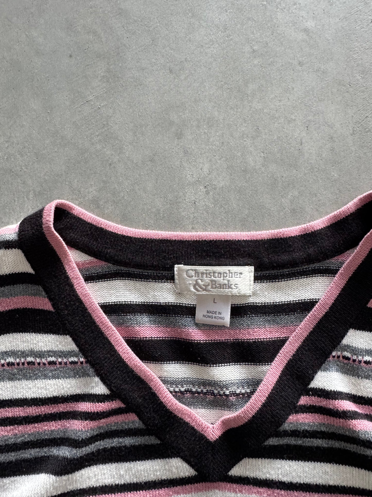 Vintage Christopher & Banks Striped Long Sleeve - L