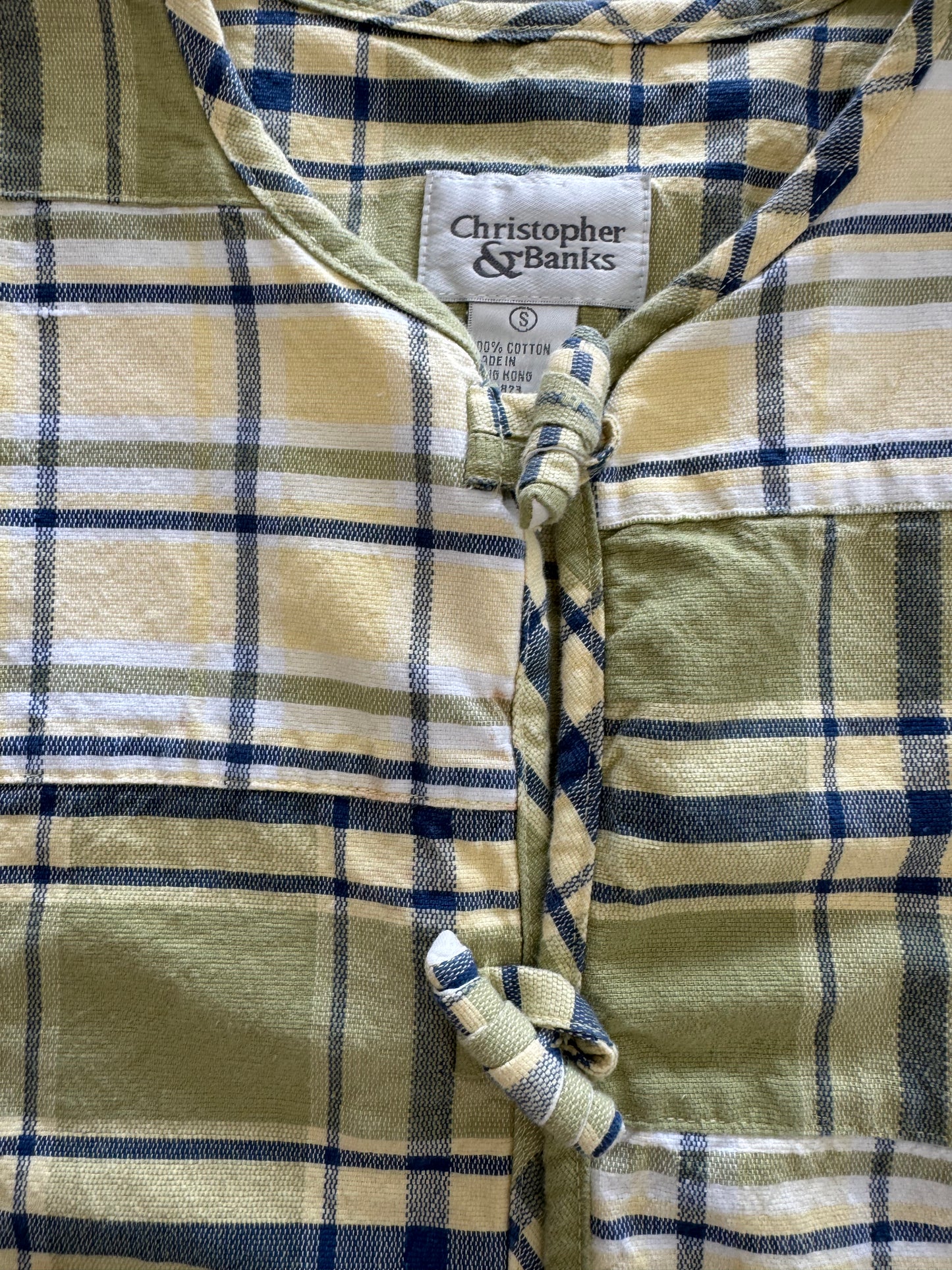 Vintage 90s Christopher & Banks Plaid Cardigan - S