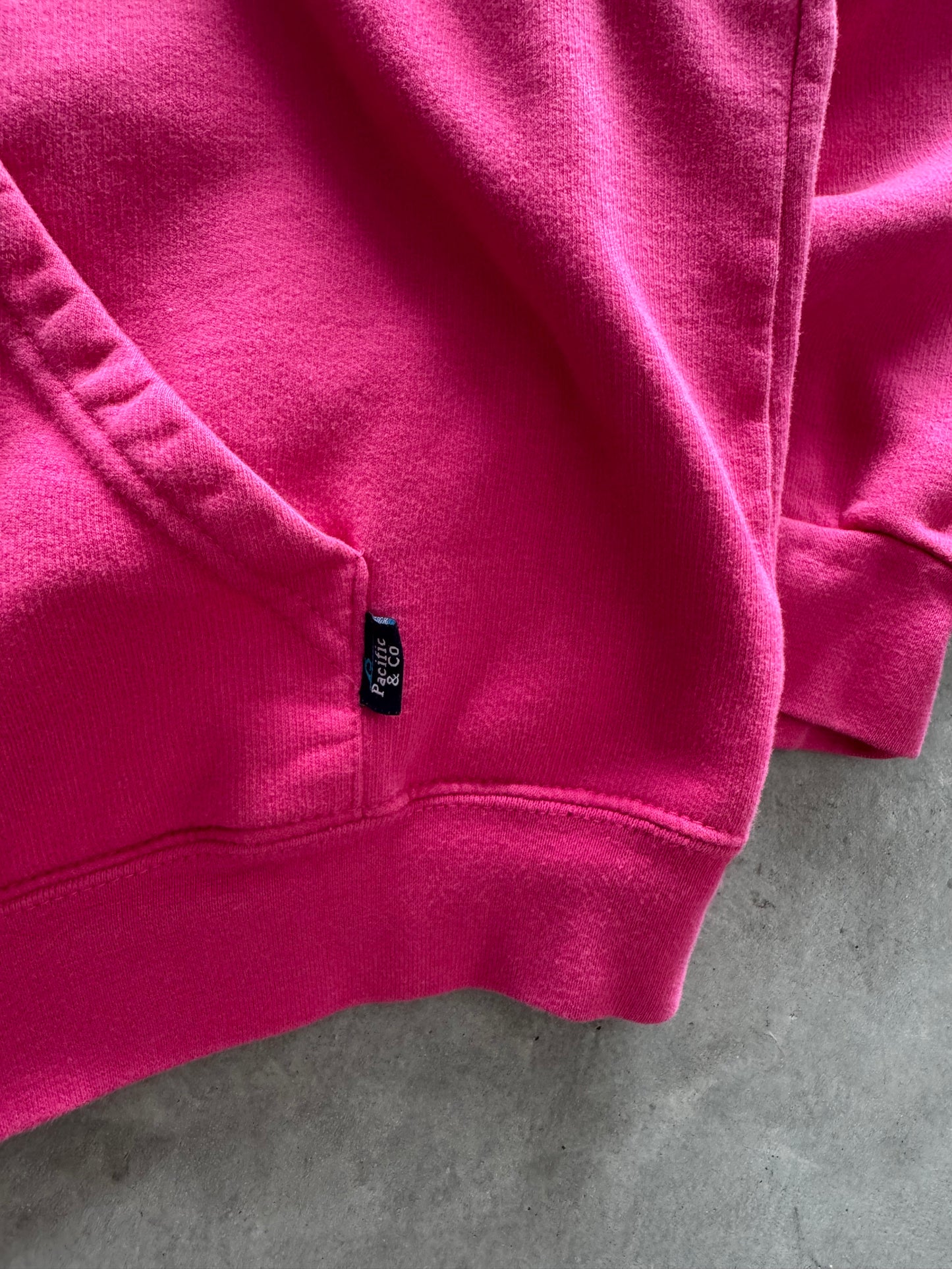 Vintage Pink Iowa Zip Up Hoodie - L
