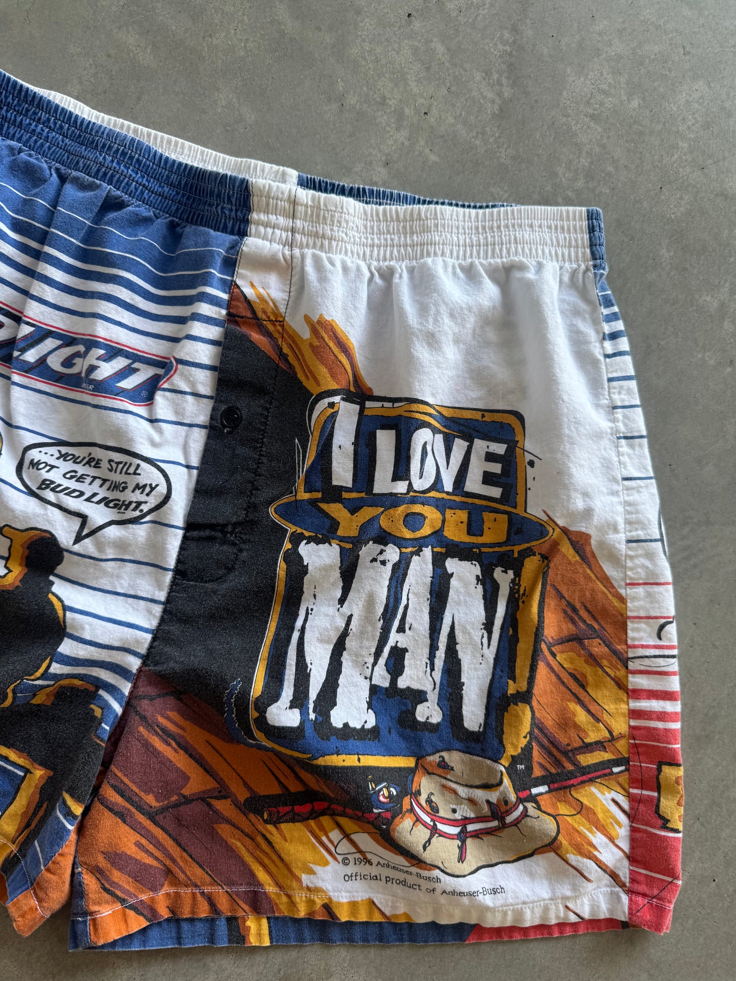 Vintage 1994 Bud Light Boxer Shorts - L