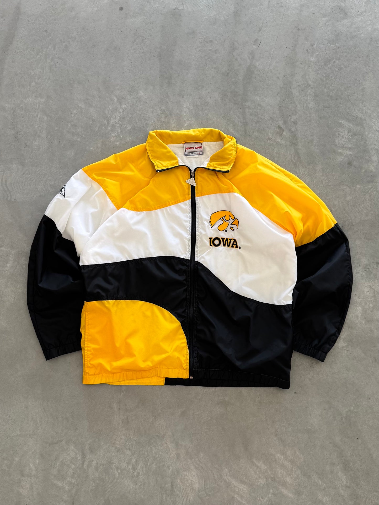 Vintage 90s Iowa Hawkeyes Windbreaker - L