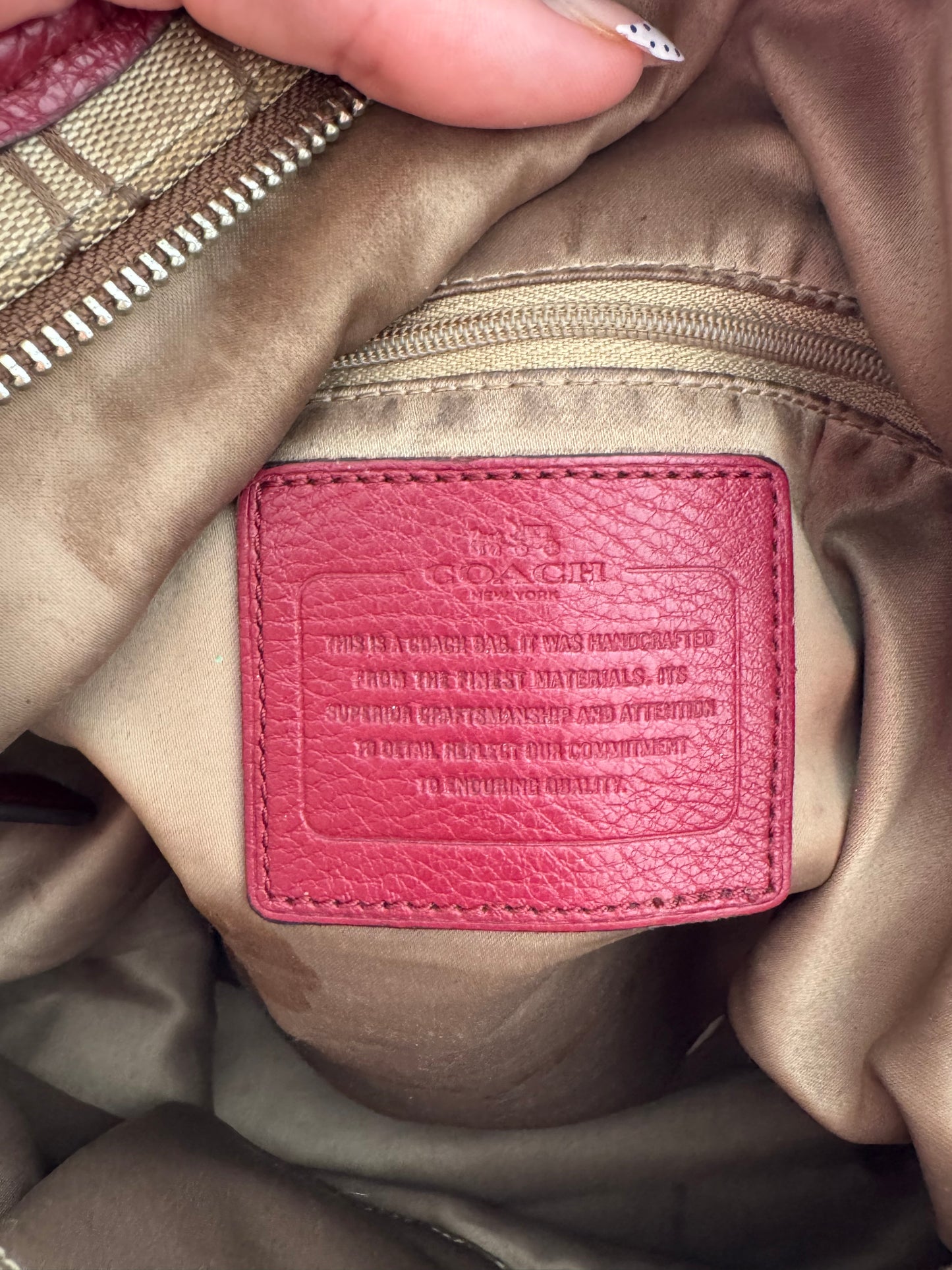 Vintage Coach Park Signature Hobo Bag