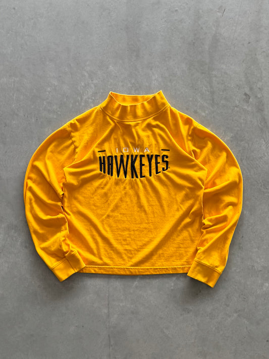 Vintage 90s Iowa Hawkeyes Slightly Cropped Long Sleeve - M