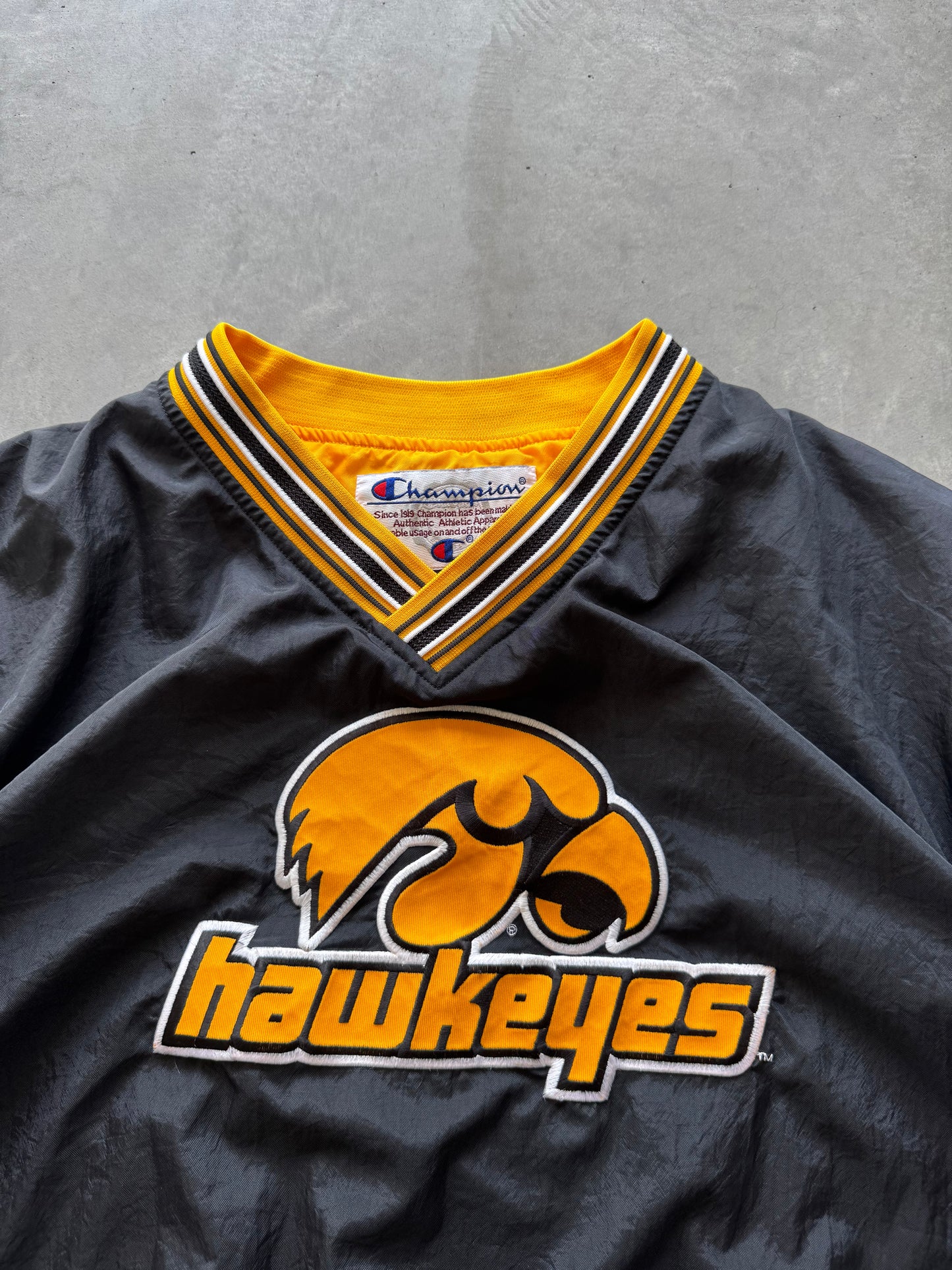 Vintage Iowa Hawkeyes Champion Windbreaker - XL