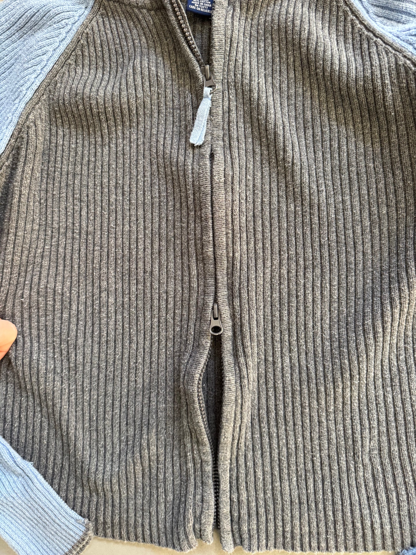 Vintage Women’s Knit Zip Up Hoodie - L