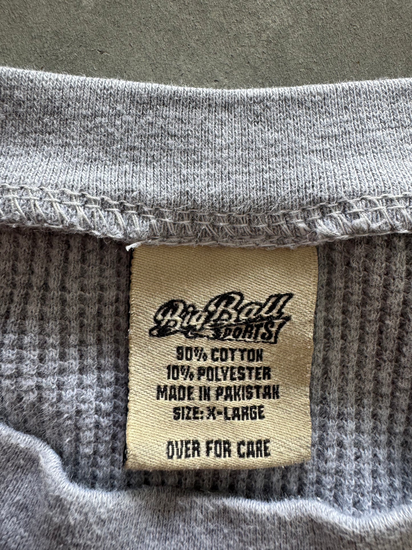 Vintage 90s University of Iowa Waffle Knit Long Sleeve - XL