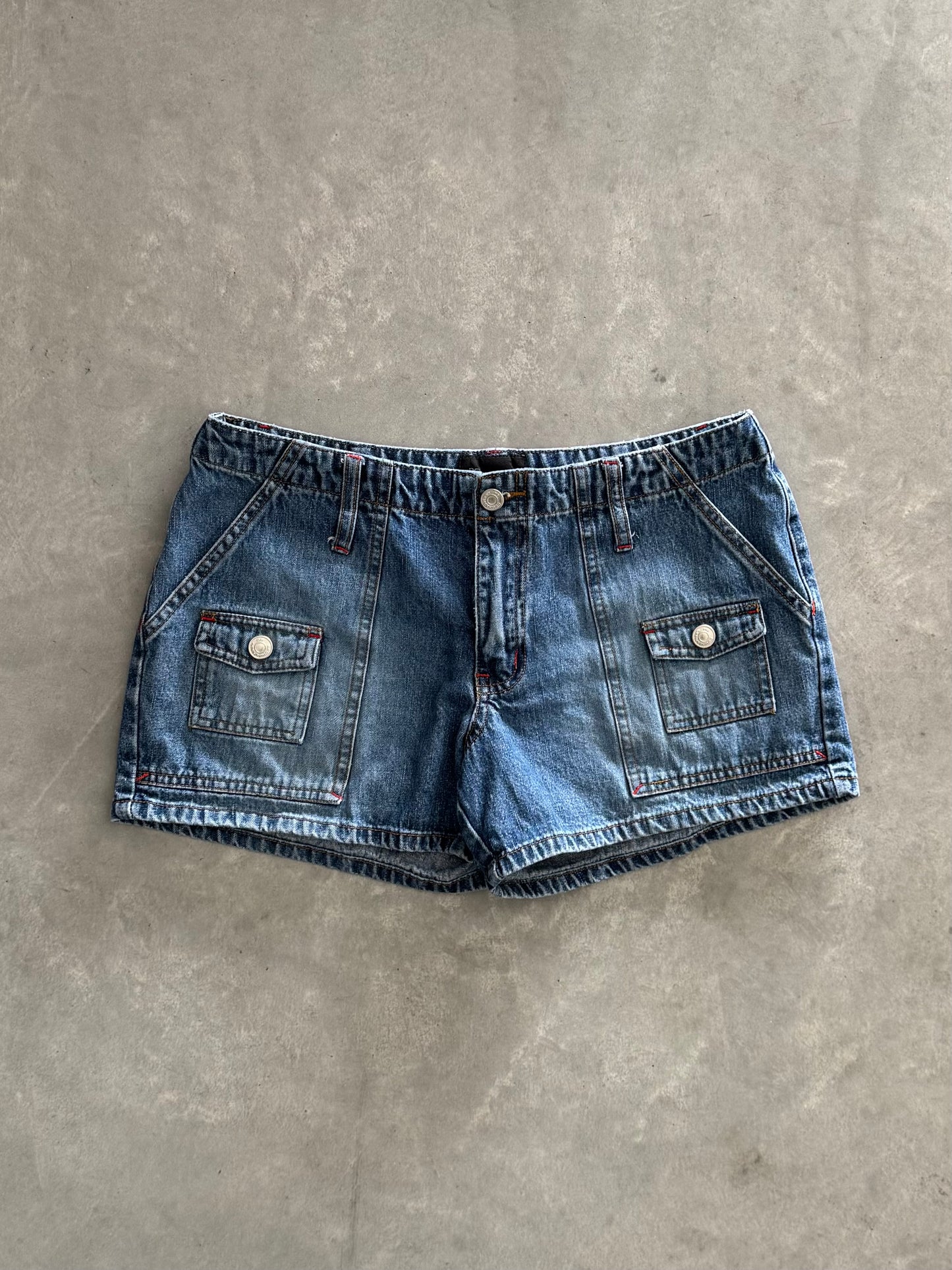 Vintage Denim Mini Shorts - 30x3.5