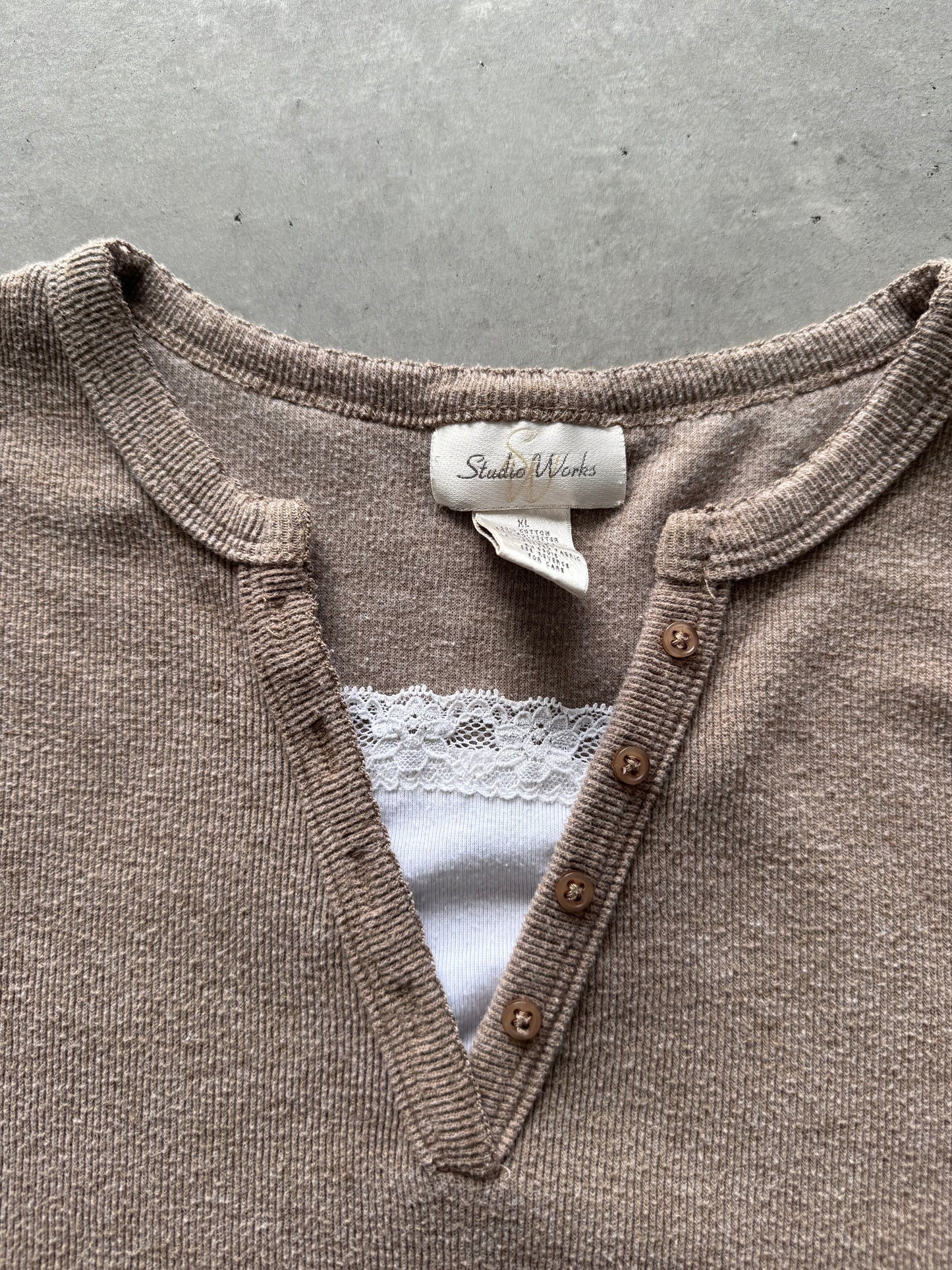 Vintage Layered Womens Longsleeve - XL