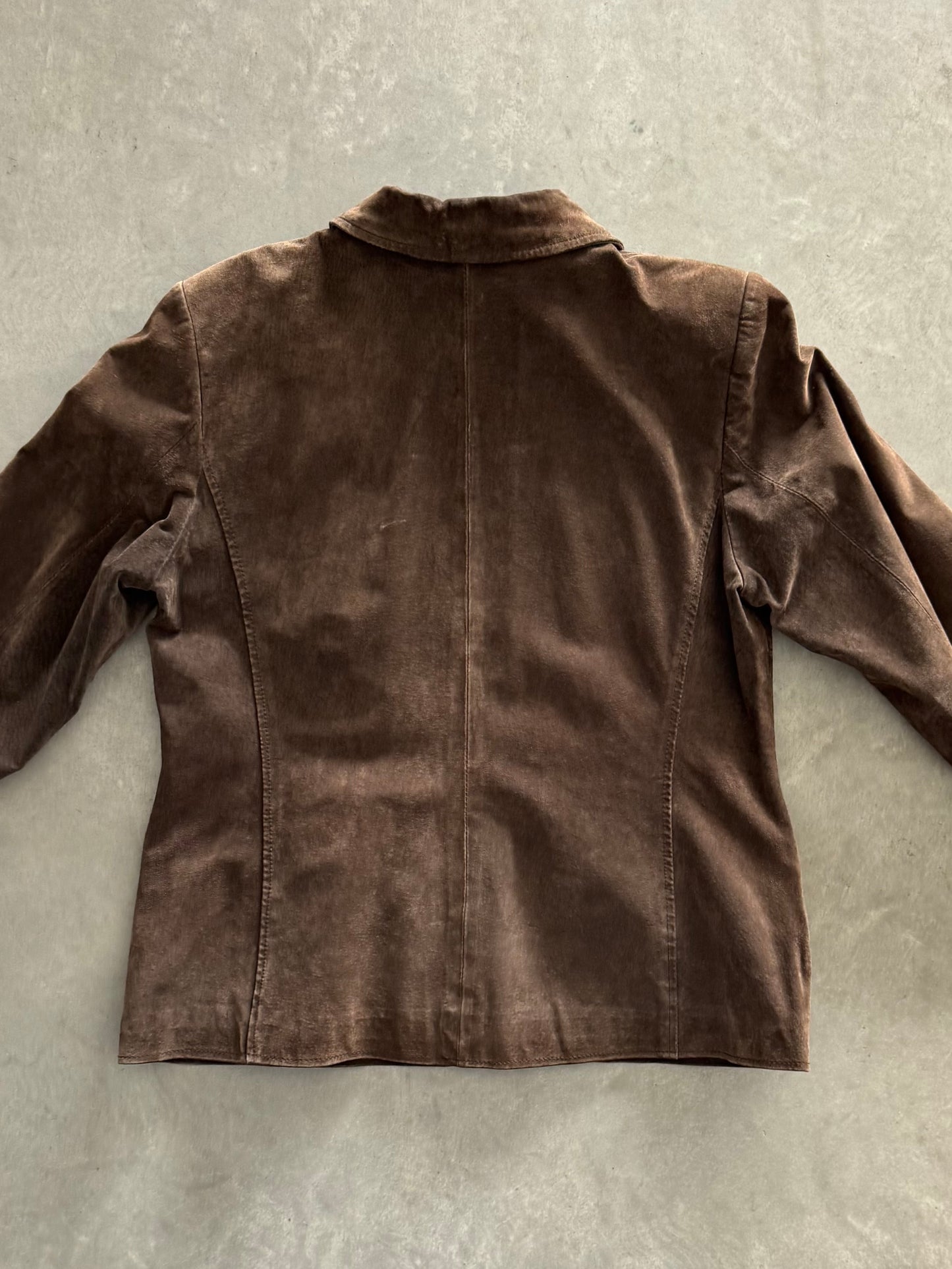 Vintage Suede Leather Women’s Jacket - L