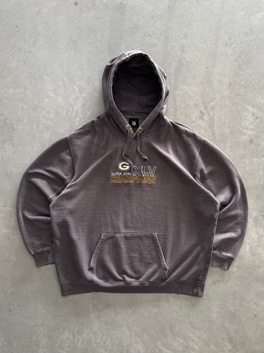 Vintage Green Bay Packers Super Bowl Hoodie - XXL