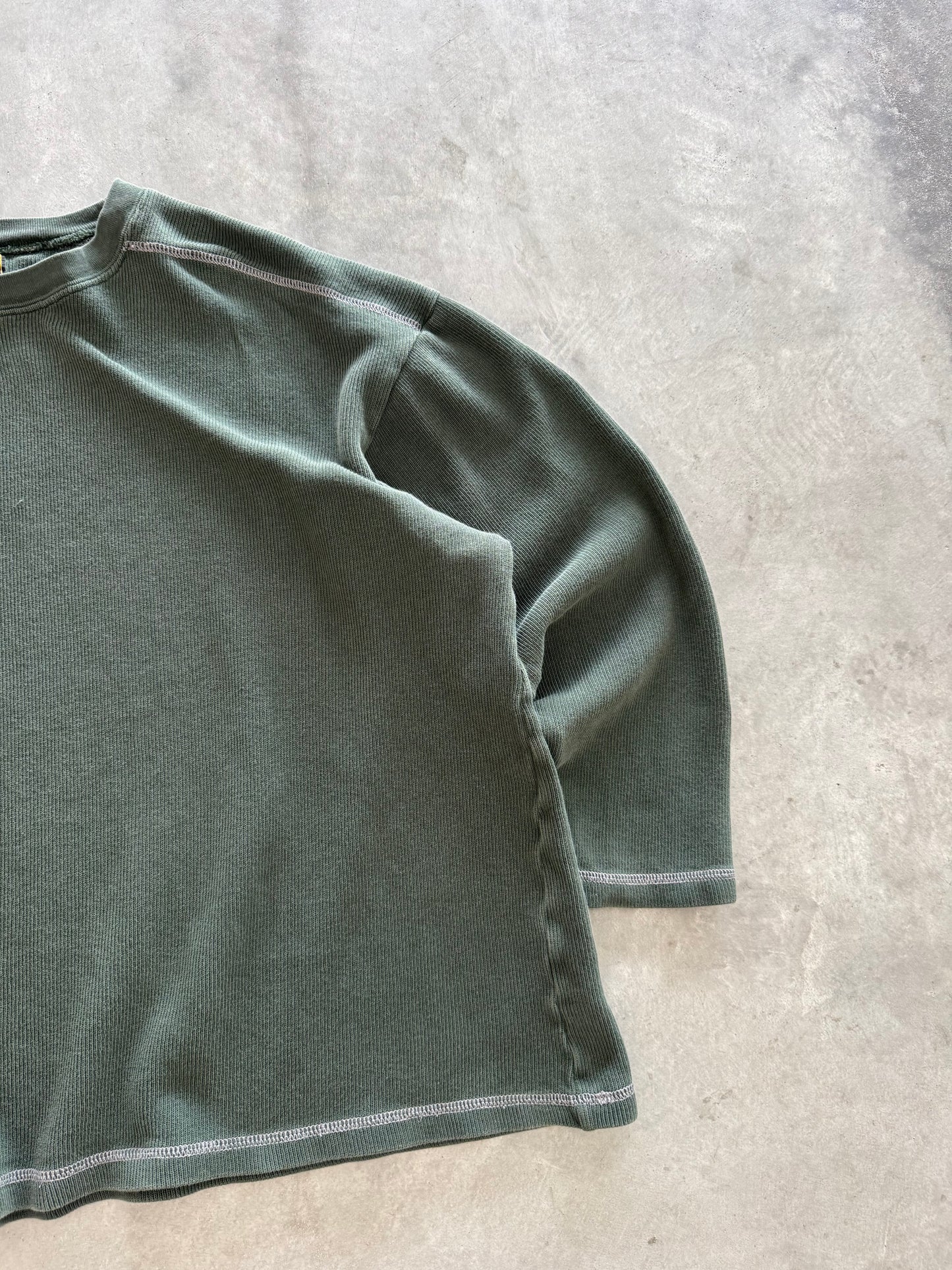 Vintage Further Out Waffle Knit Long Sleeve - XXL