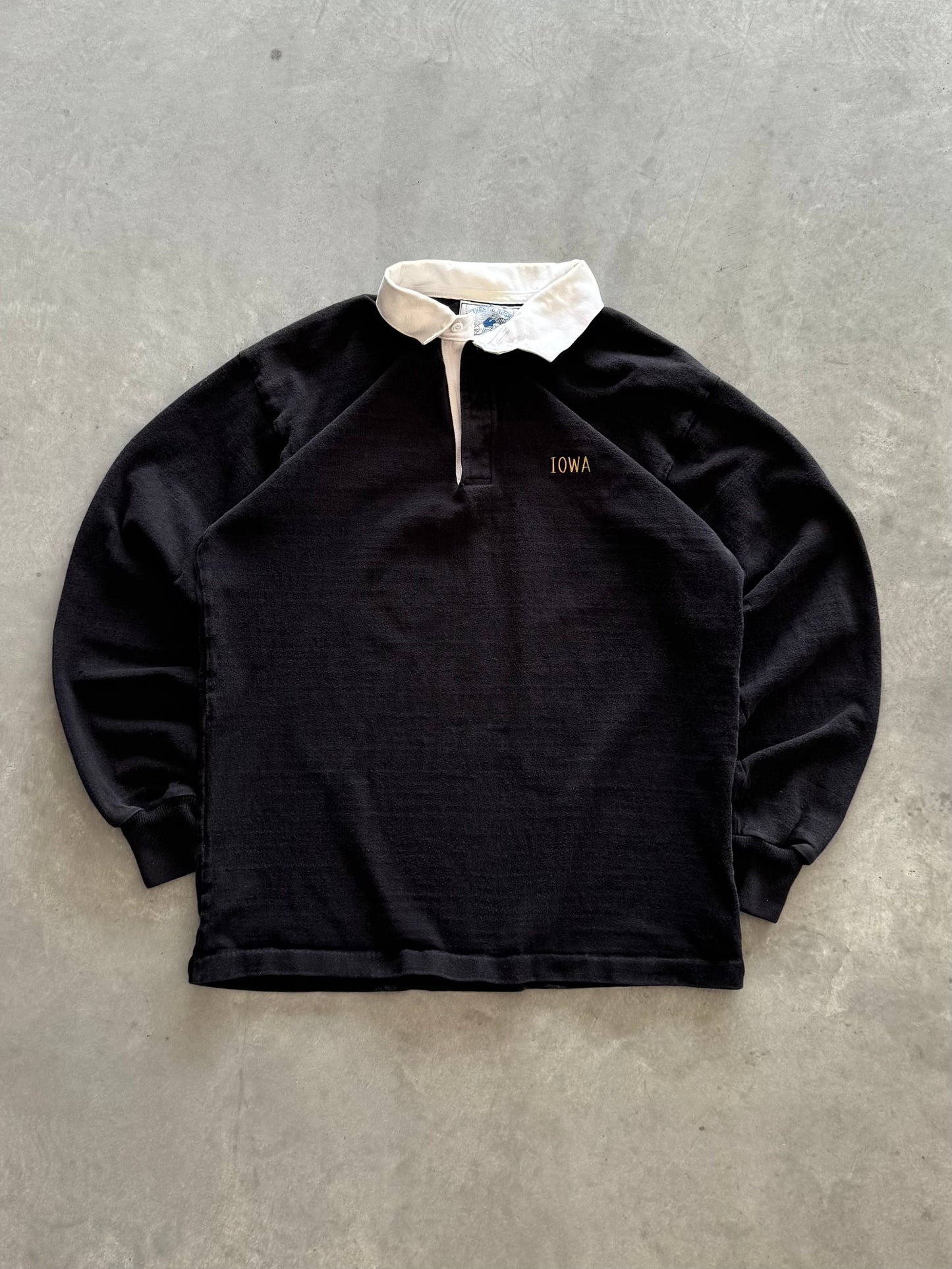 Vintage 90s Iowa Hawkeyes Rugby Polo - XL
