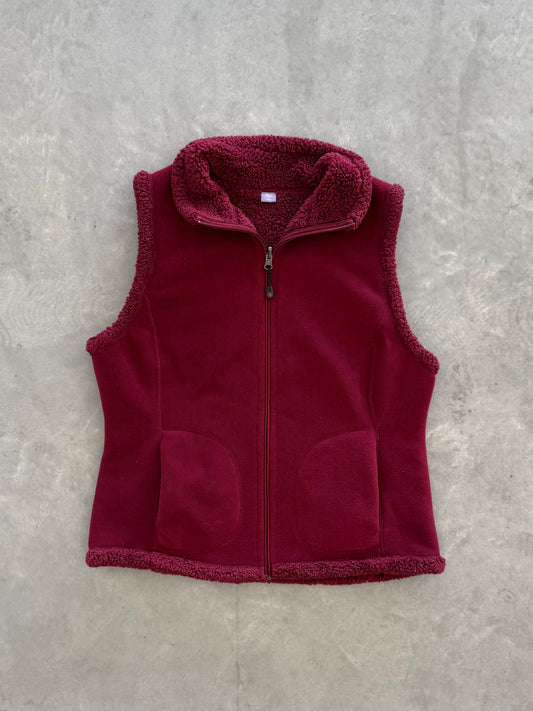 Vintage Fleece Womens Vest - L