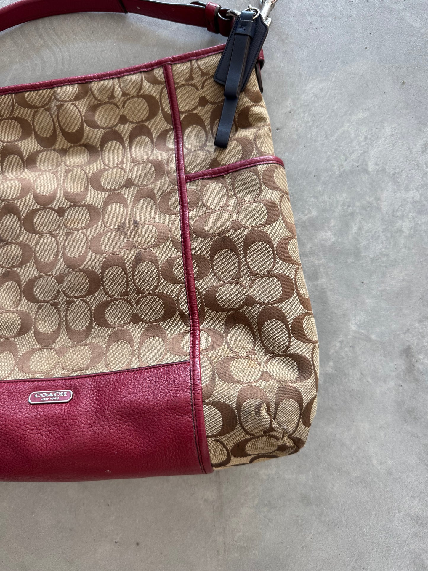 Vintage Coach Park Signature Hobo Bag