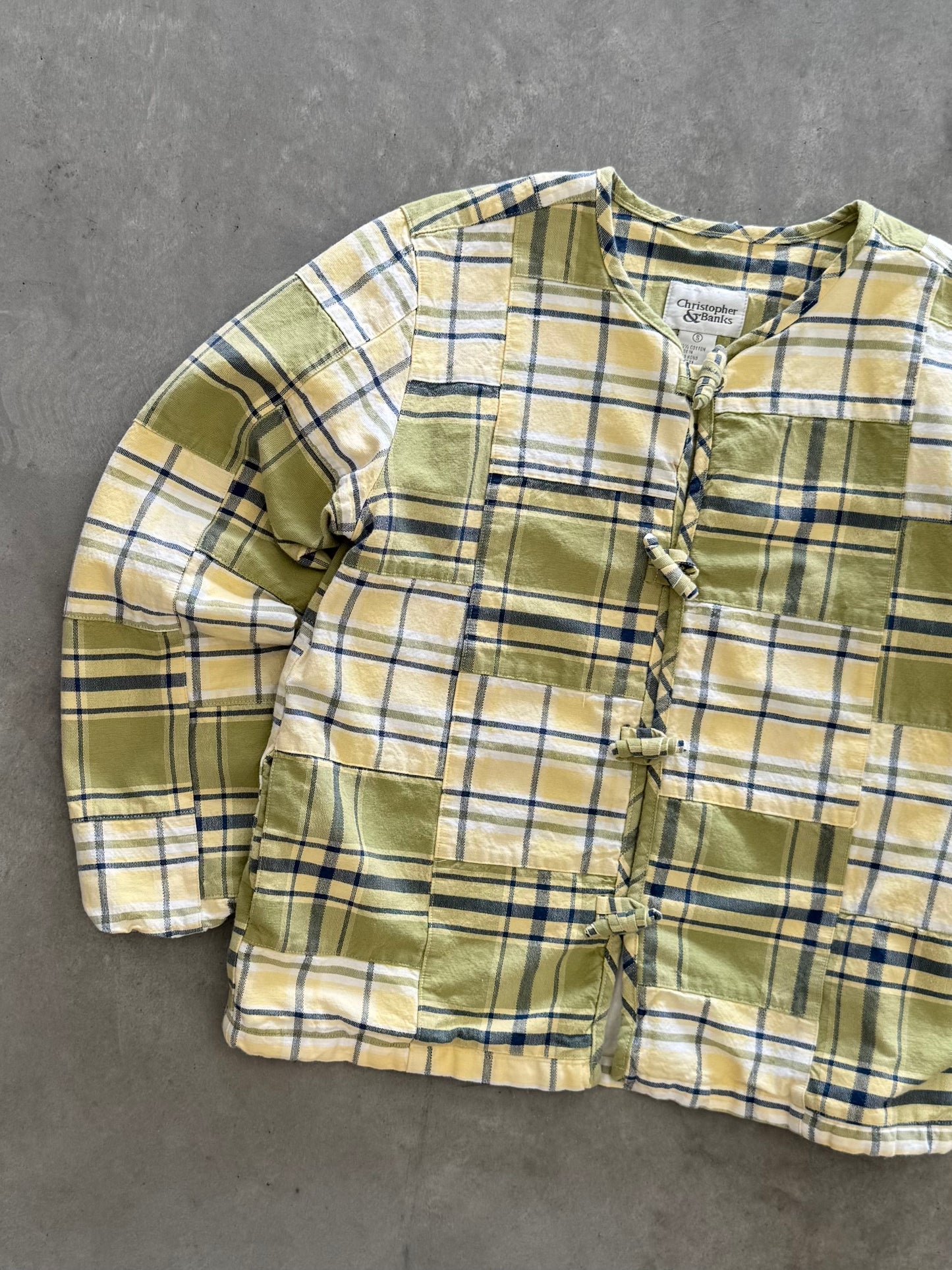 Vintage 90s Christopher & Banks Plaid Cardigan - S