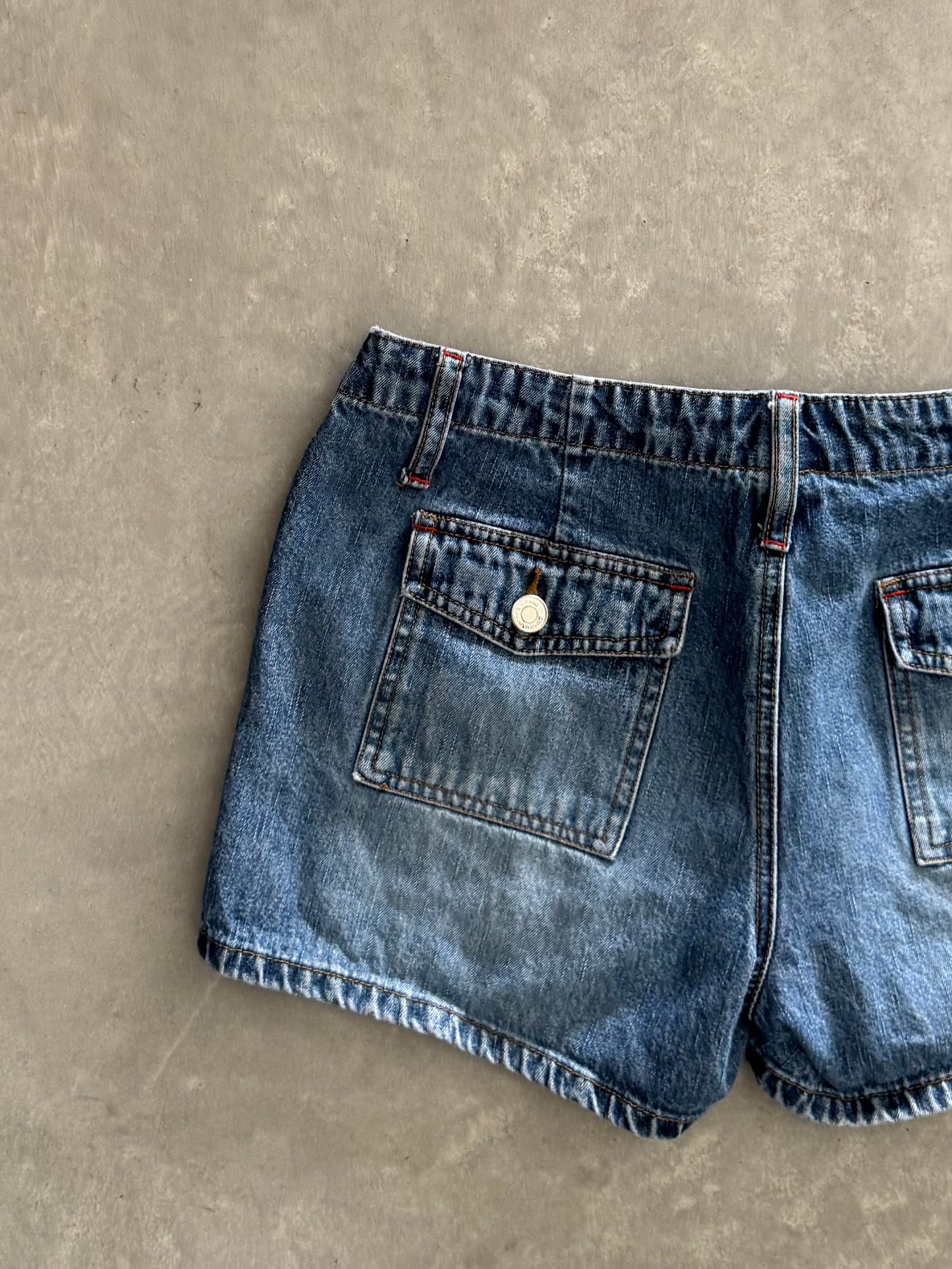 Vintage Denim Mini Shorts - 30x3.5