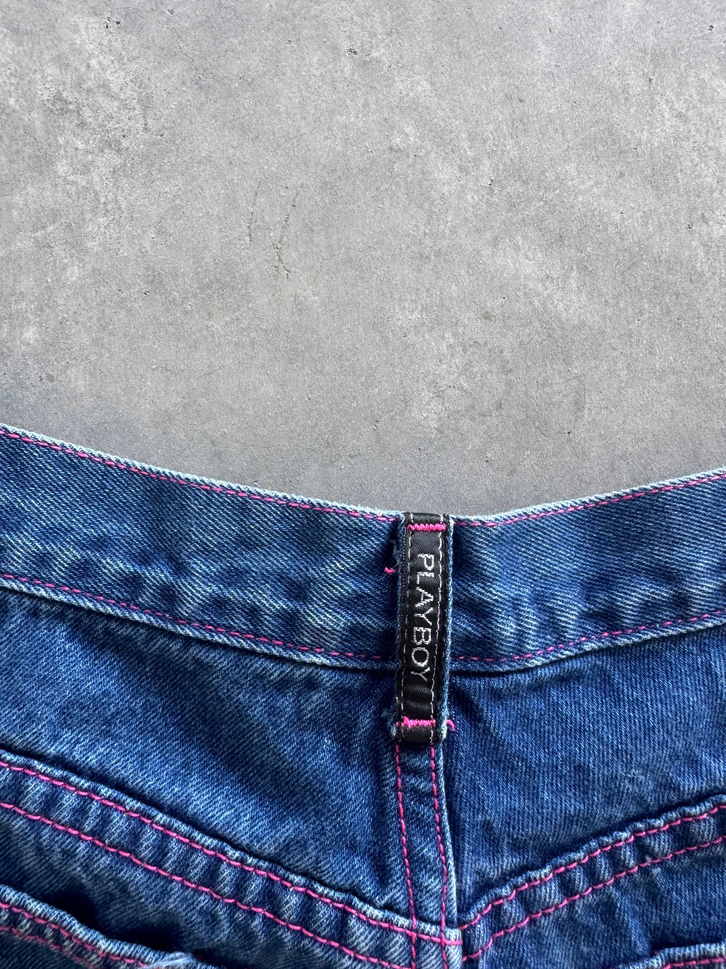 Vintage Playboy Denim Shorts - 26x2.5