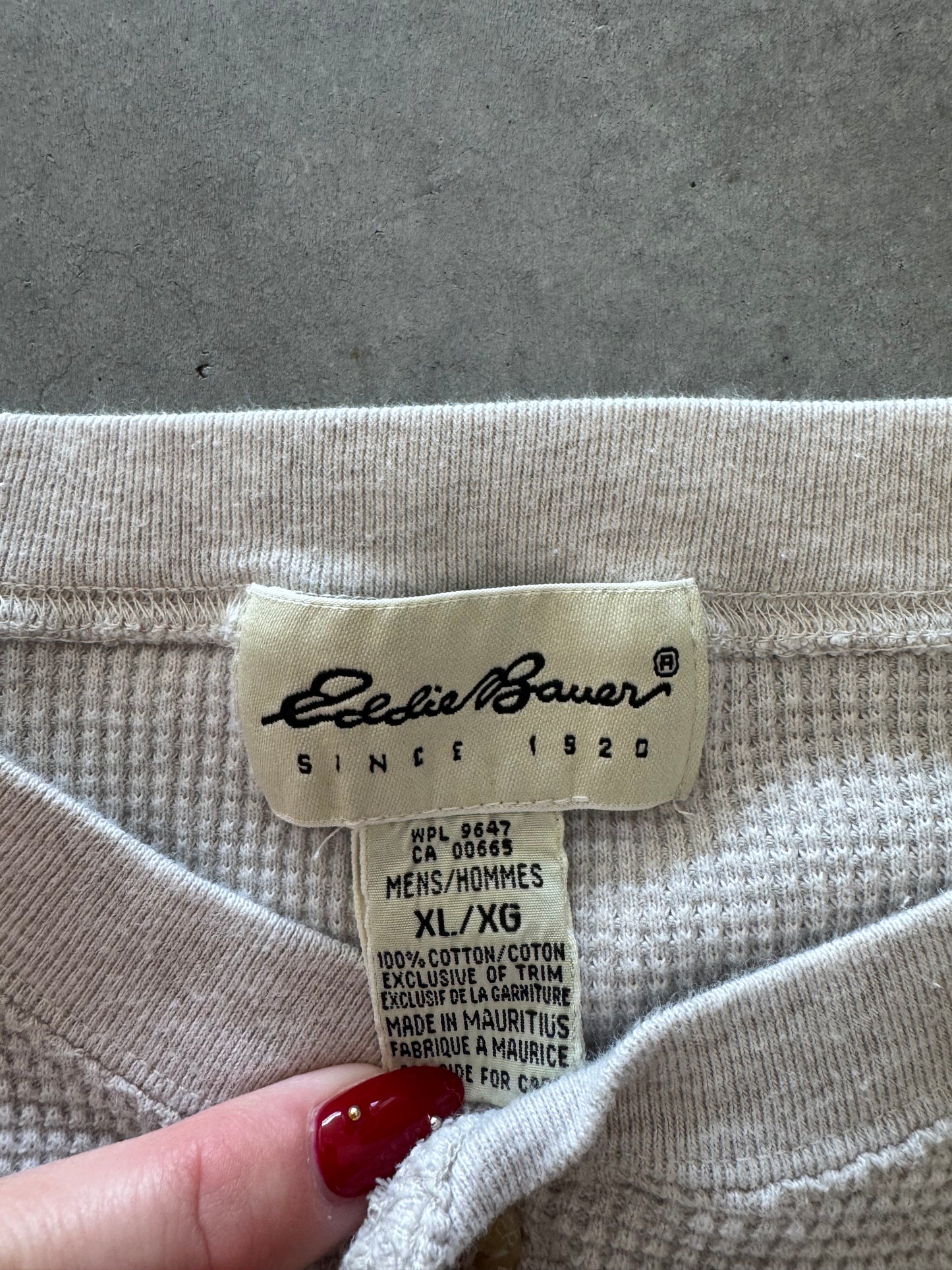 Vintage Eddie Bauer Waffle Knit - XL