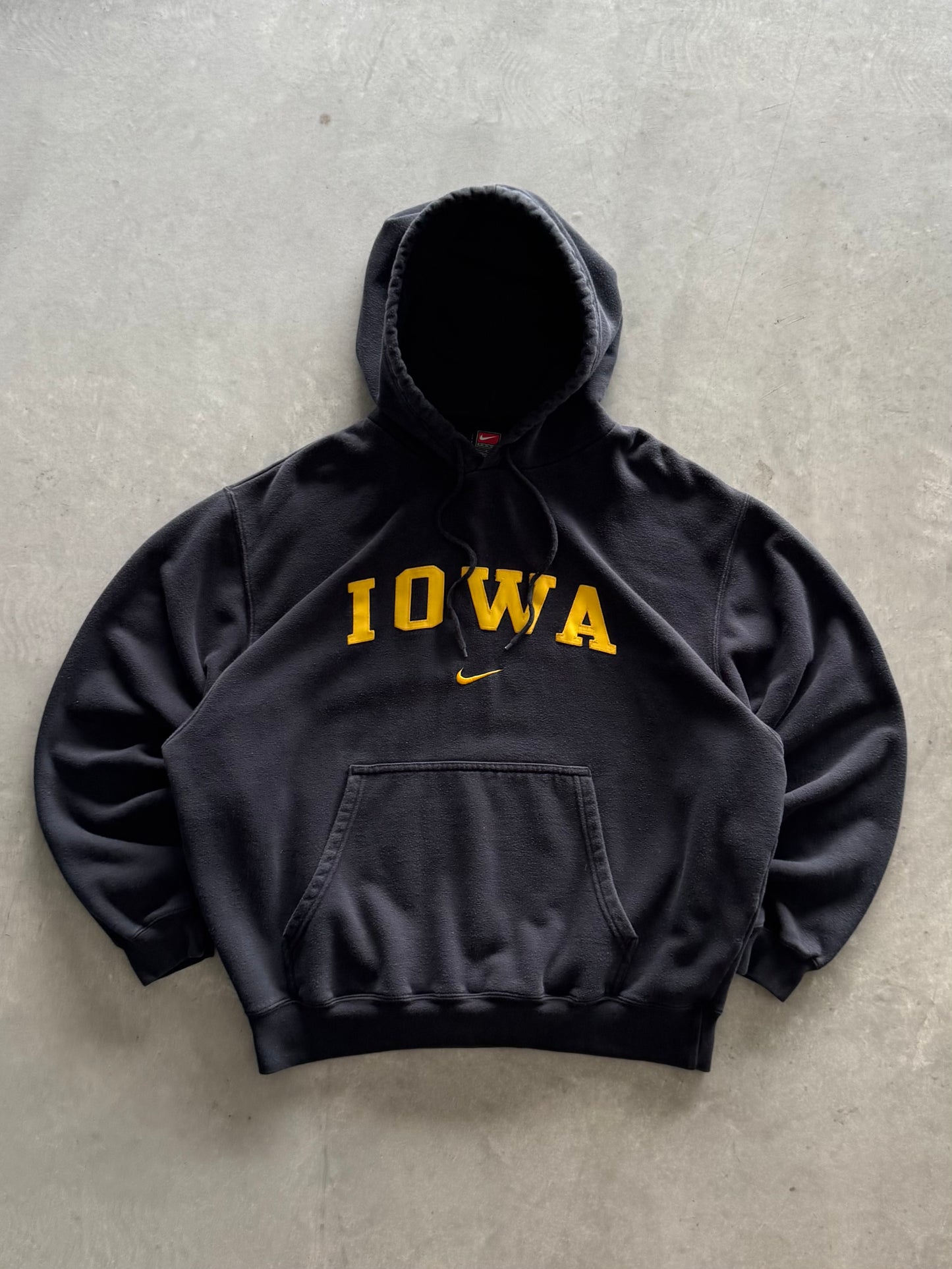 Vintage 90s Nike Iowa Hawkeyes Hoodie - L