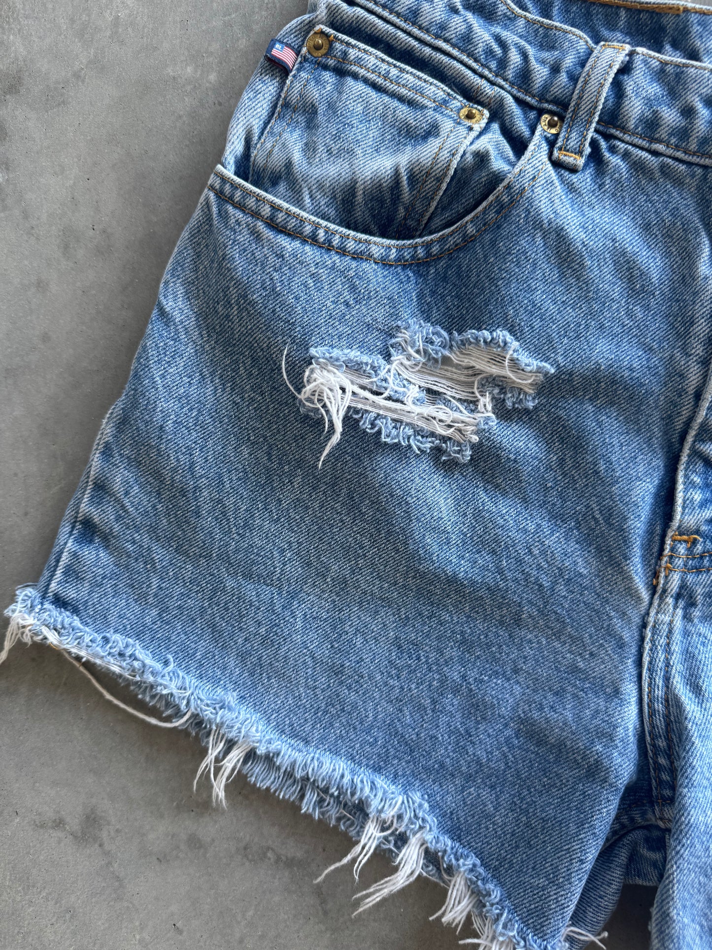 Vintage Polo Ralph Lauren Denim Shorts - 29x3.5