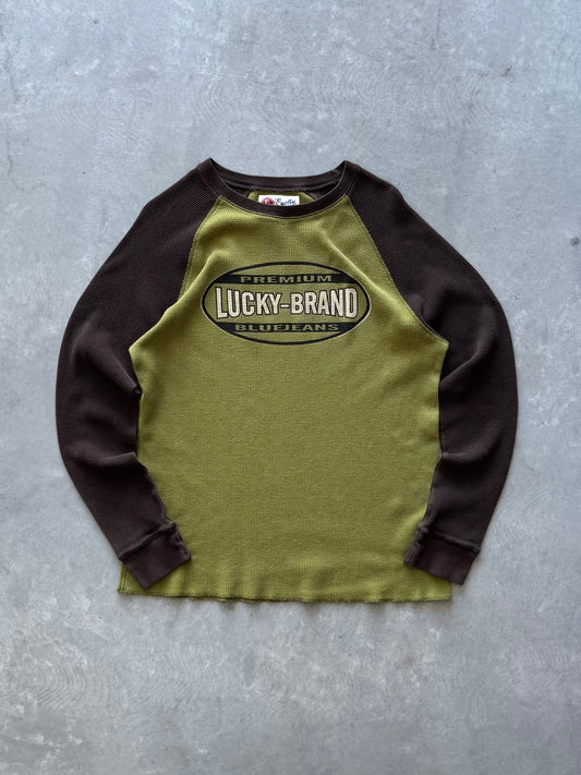 Vintage Lucky Brand Waffle Knit Longsleeve - XL
