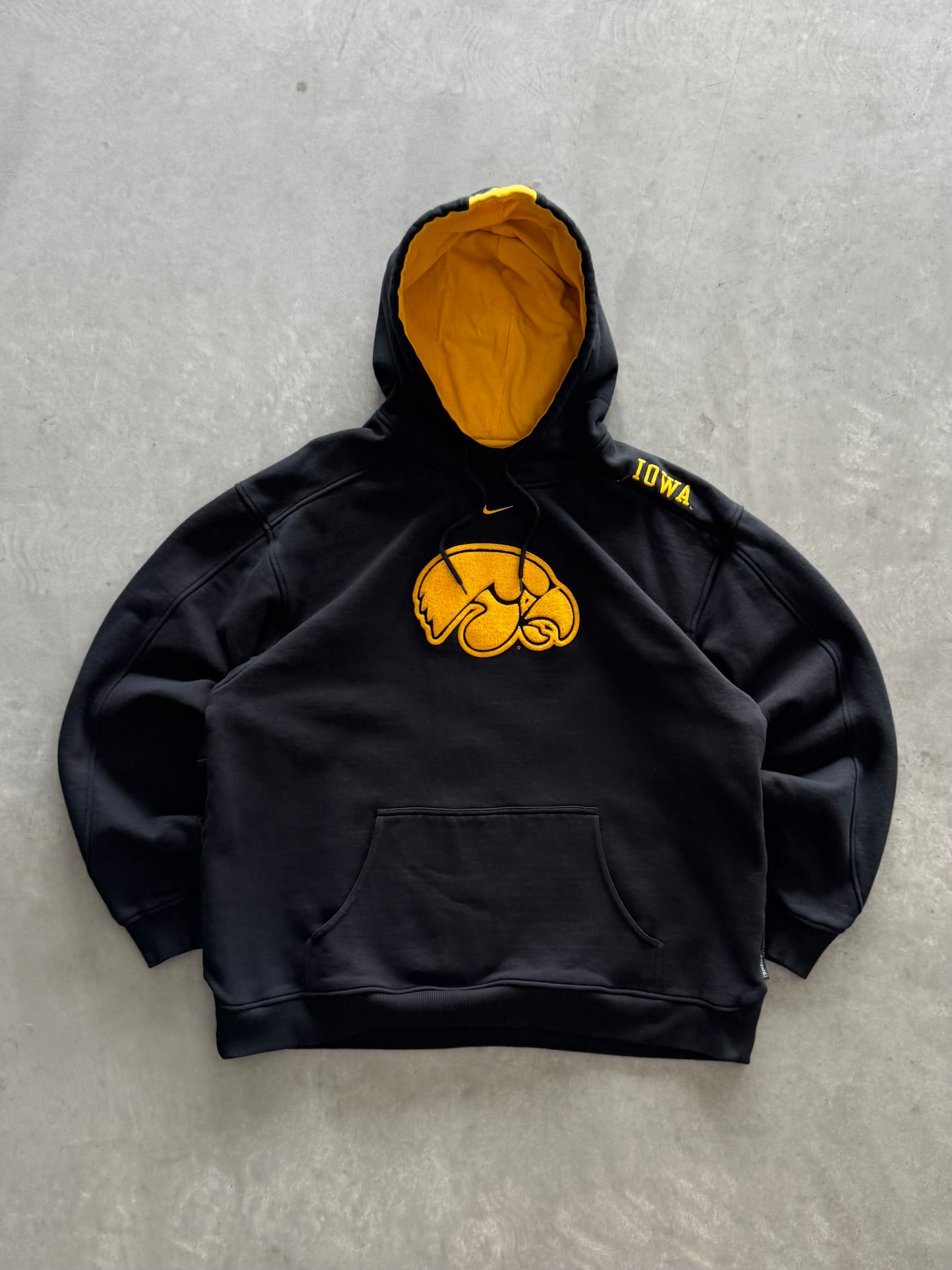 Vintage 90s Nike Iowa Hawkeyes Hoodie - XL